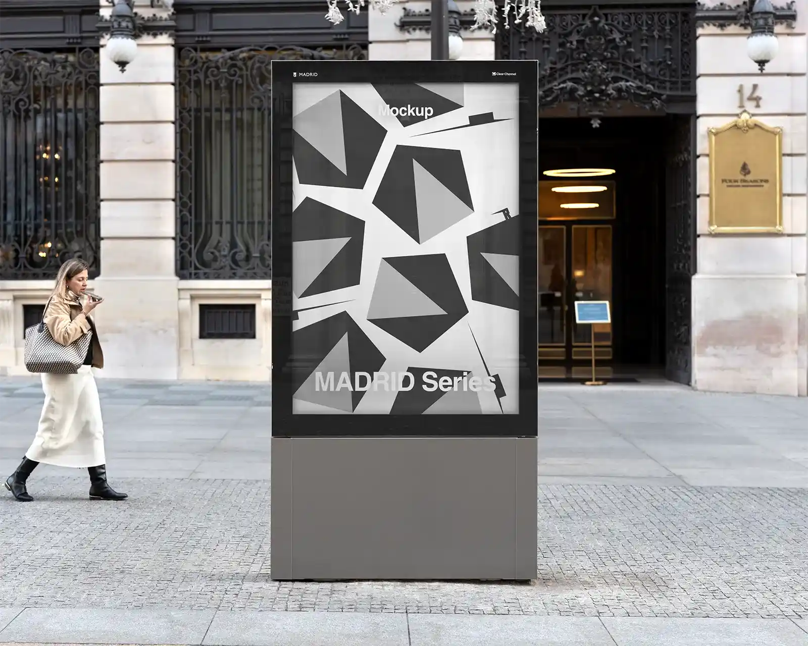 Four Seasons, Madrid Billboard Mockup, Spain | SP24MAD020 - Brandacle