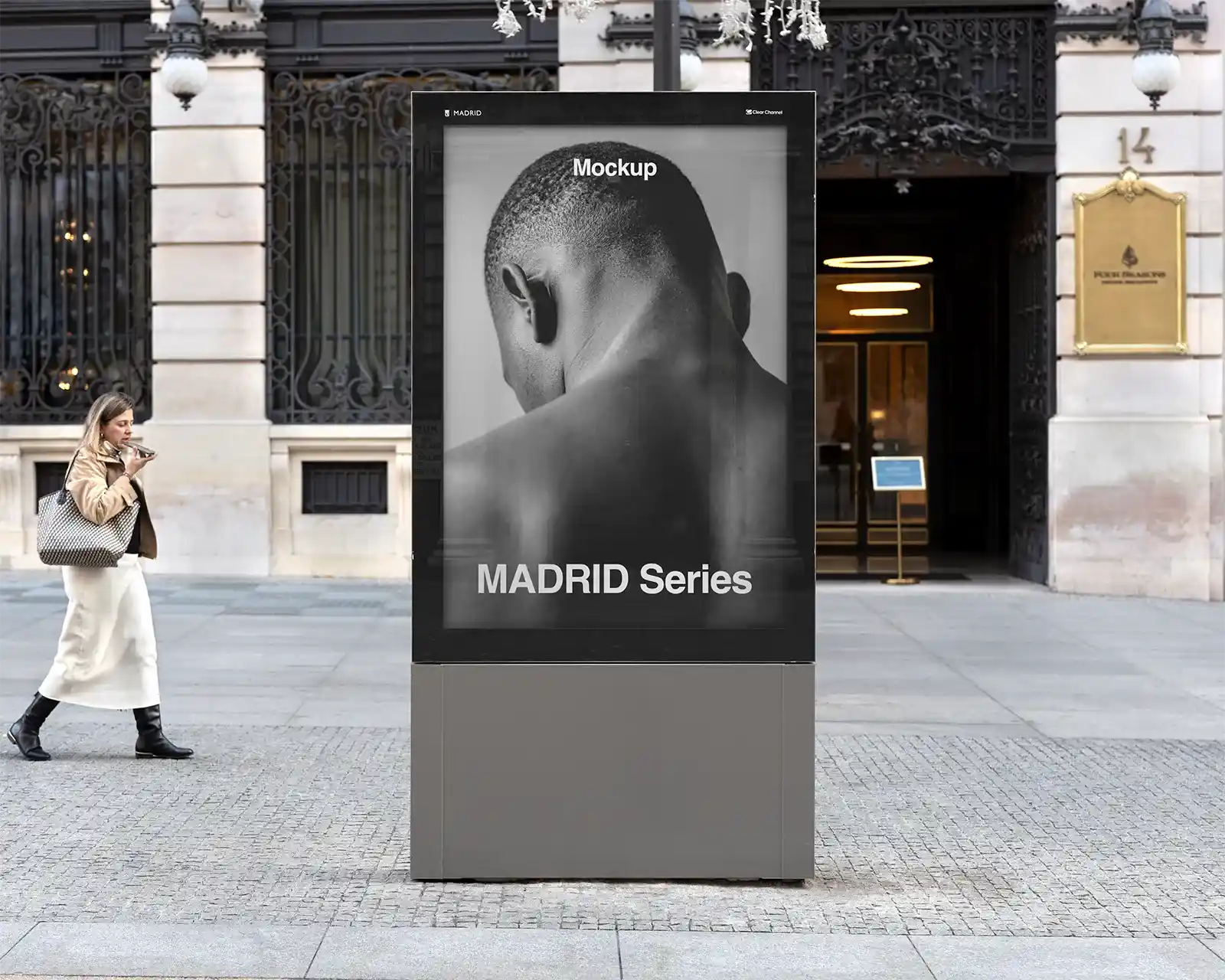 Four Seasons, Madrid Billboard Mockup, Spain | SP24MAD020 - Brandacle