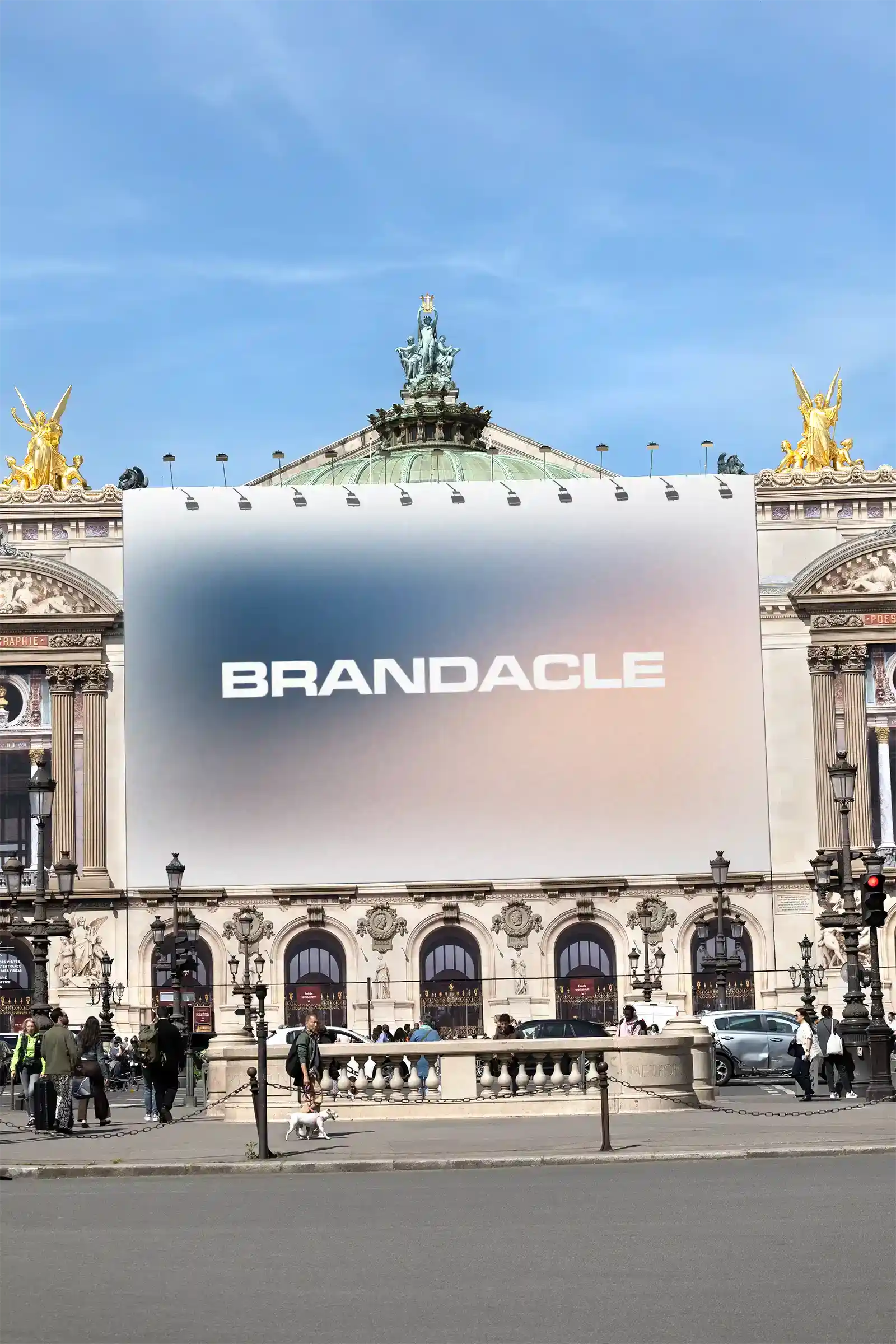 Garnier Opera House, Paris Banner Mockup, France | FR24PRS090 - Brandacle