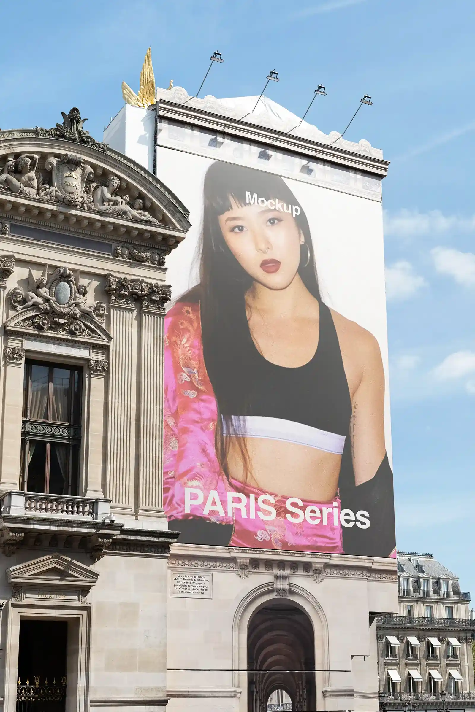 Garnier Opera House, Paris Banner Mockup, France | FR24PRS093 - Brandacle
