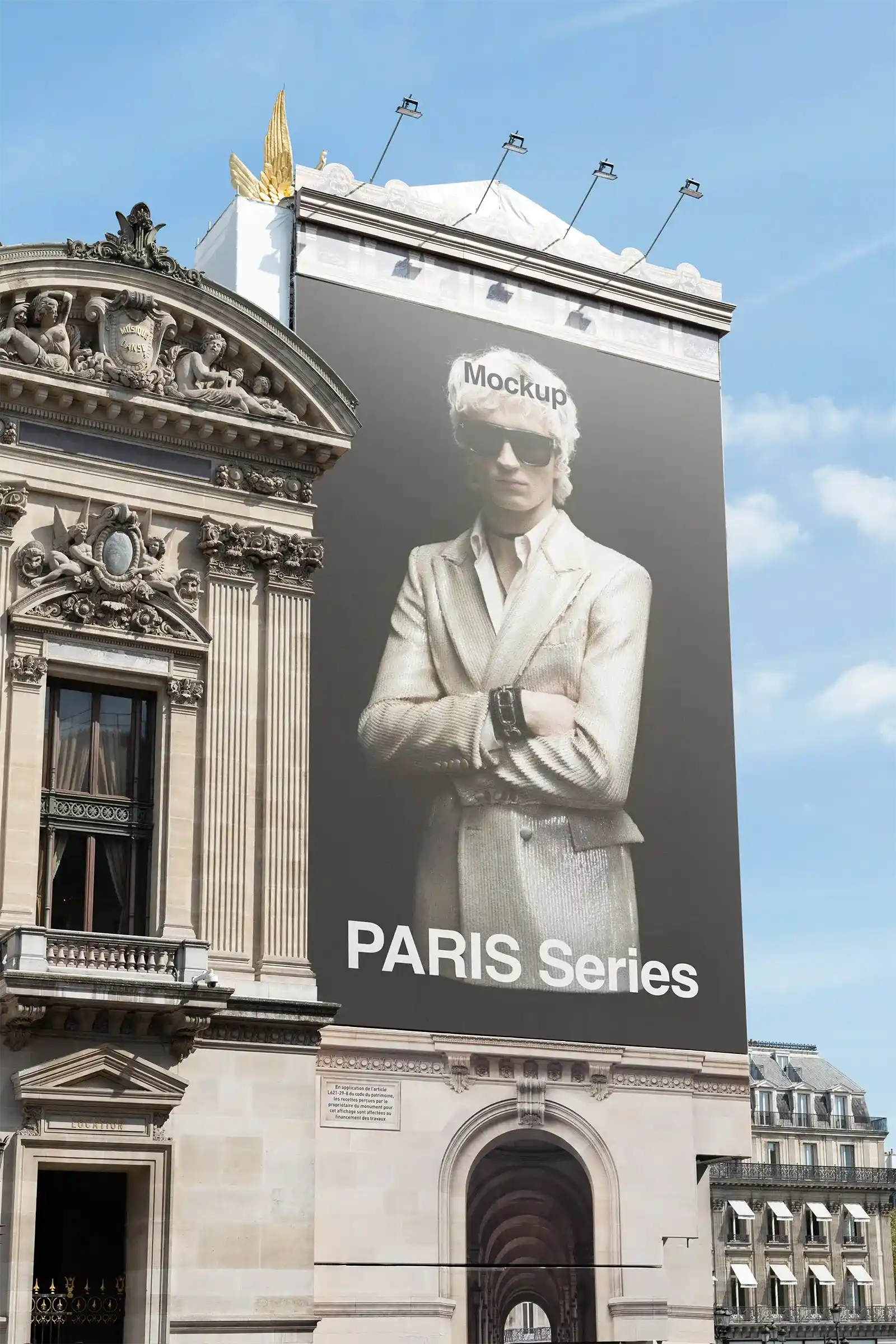 Garnier Opera House, Paris Banner Mockup, France | FR24PRS093 - Brandacle