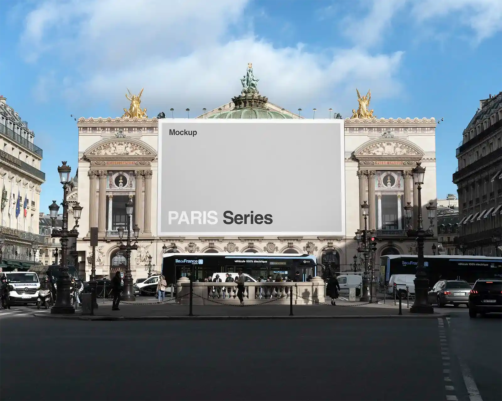 Garnier Opera House, Paris Banner Mockup, France | FR24PRS480 - Brandacle