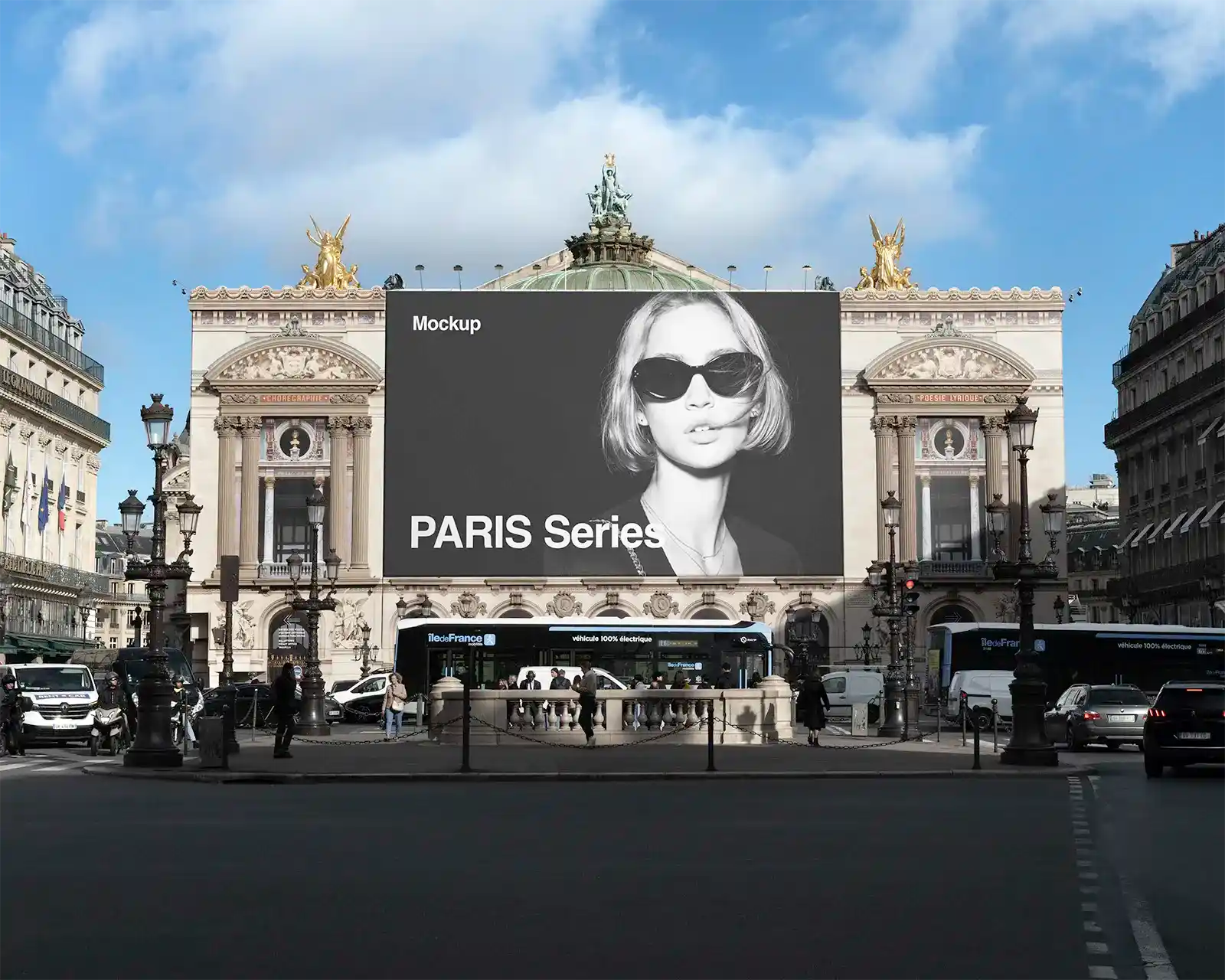 Garnier Opera House, Paris Banner Mockup, France | FR24PRS480 - Brandacle