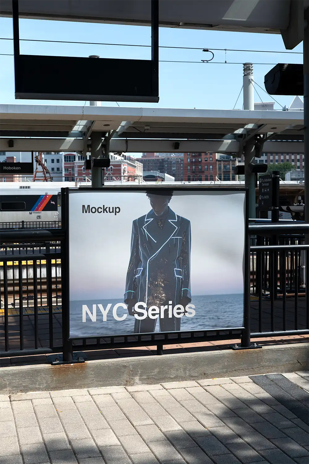 poster mockup in New york