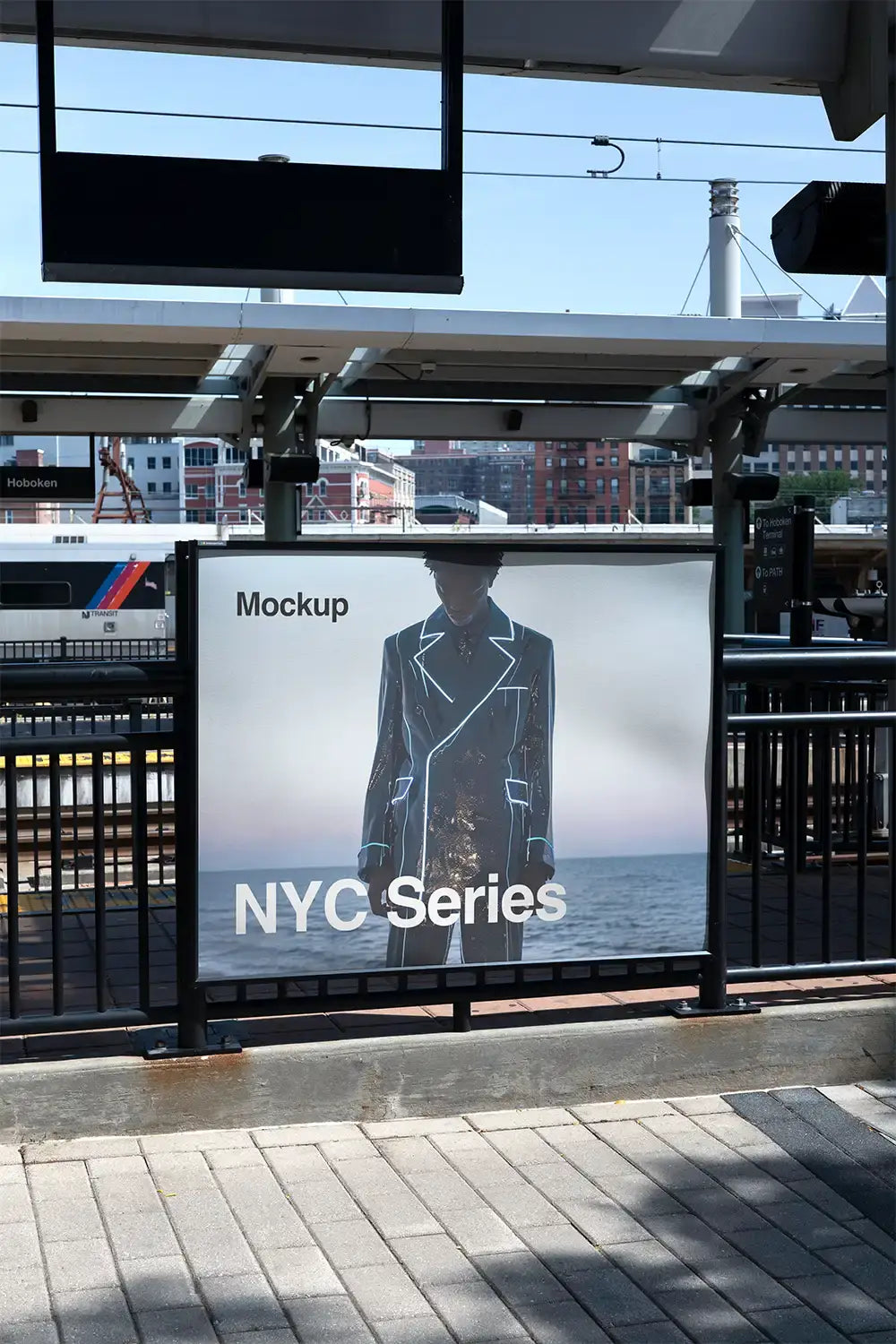 poster mockup in New york