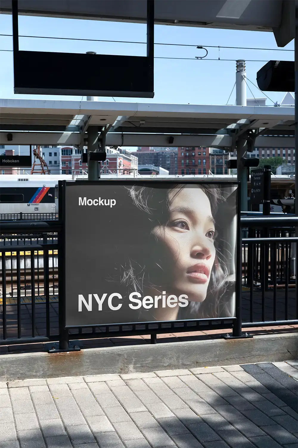 poster mockup in New york
