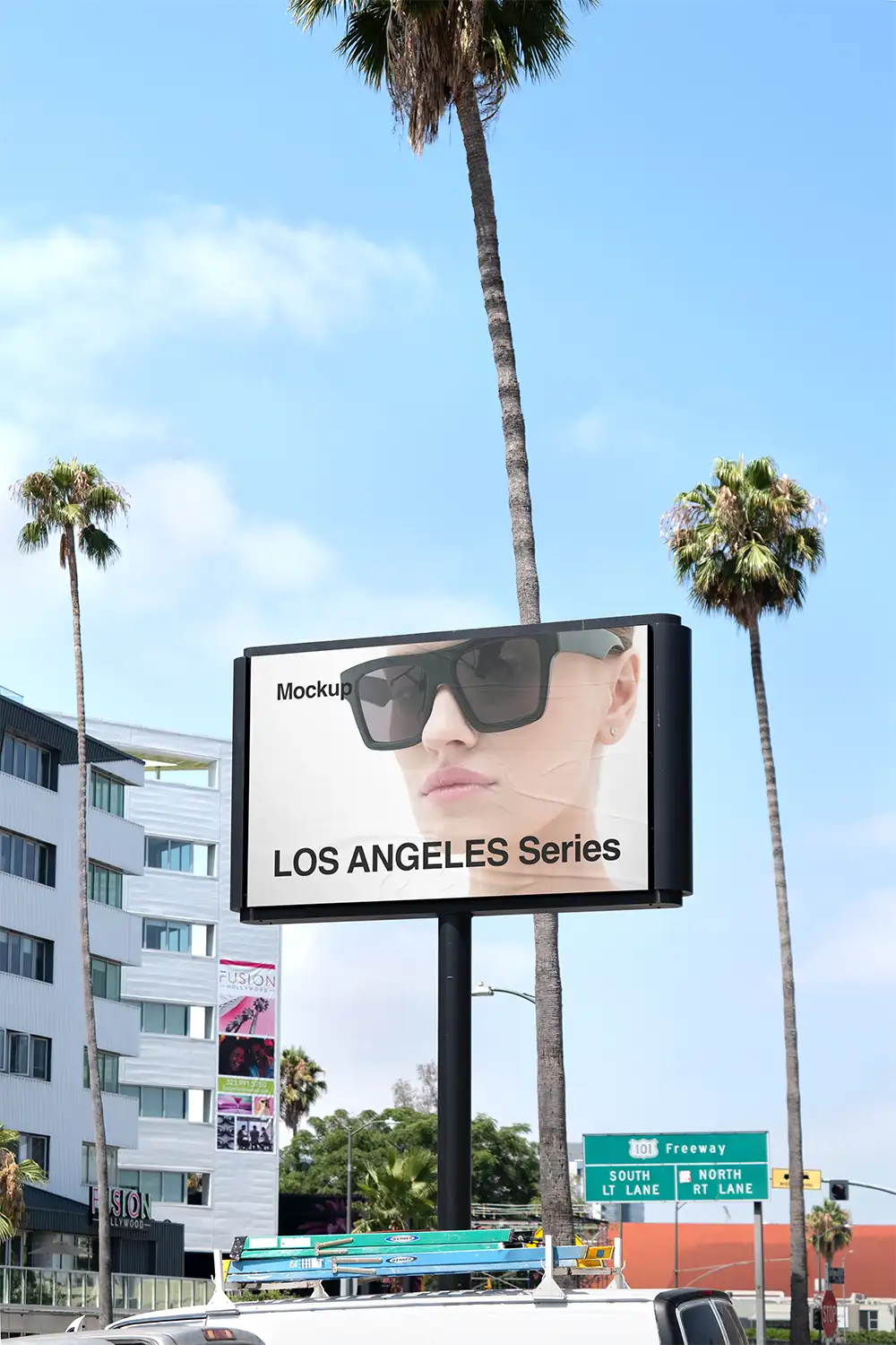 Billboard mockup in Los Angeles