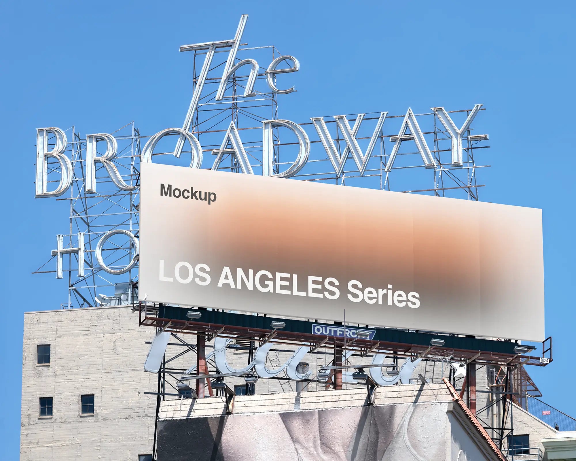 Billboard mockup in Los Angeles