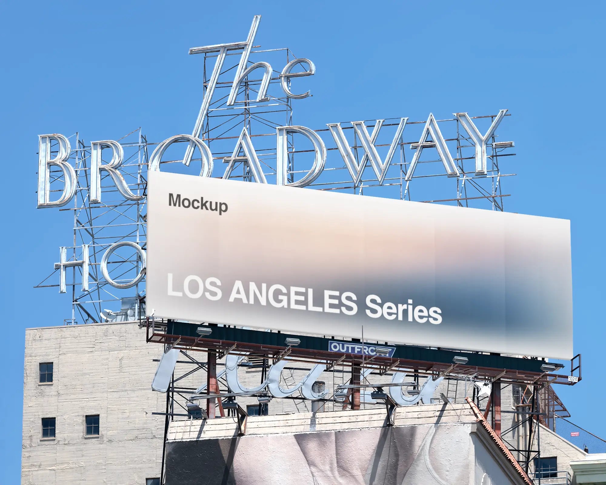 Billboard mockup in Los Angeles