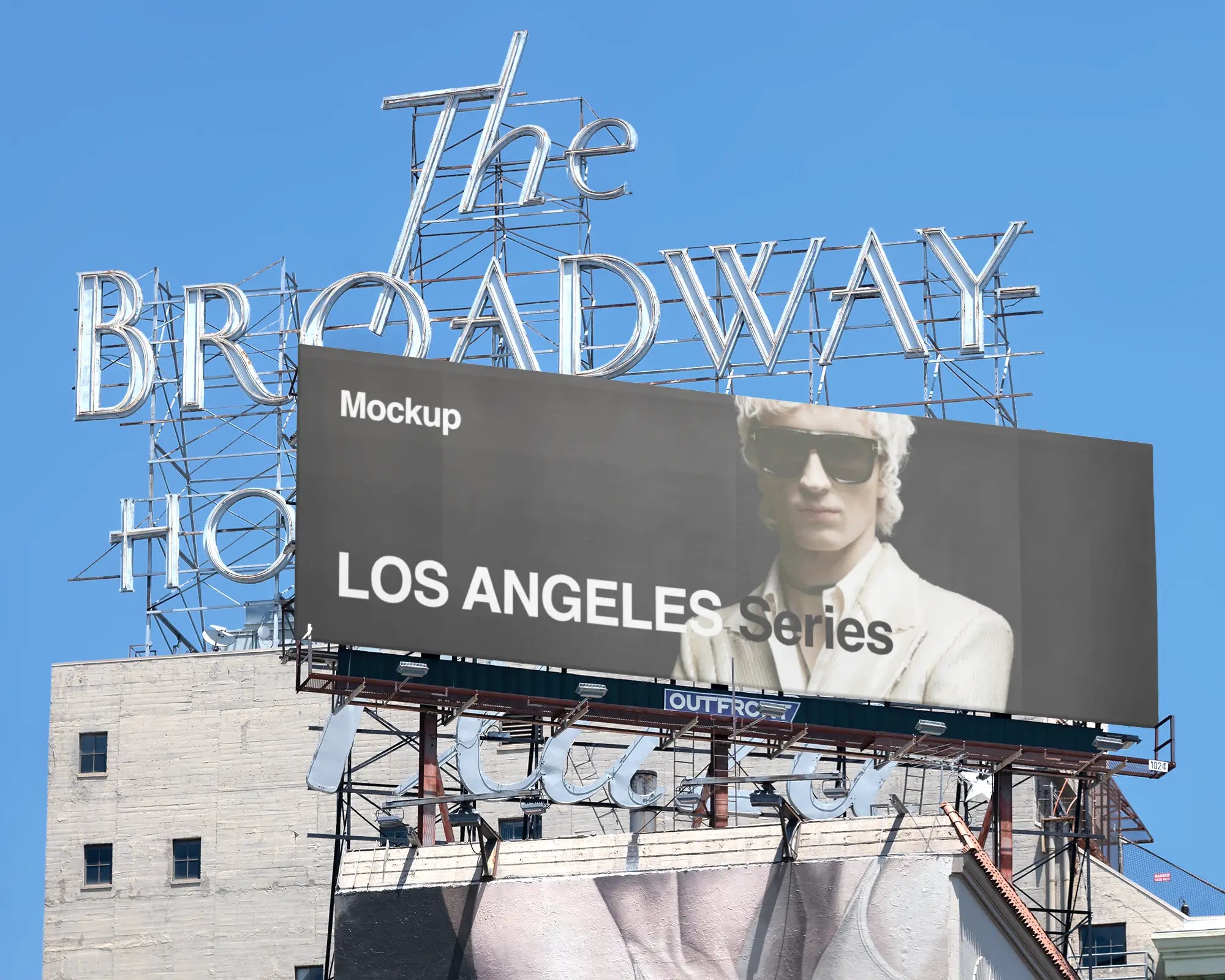 Billboard mockup in Los Angeles