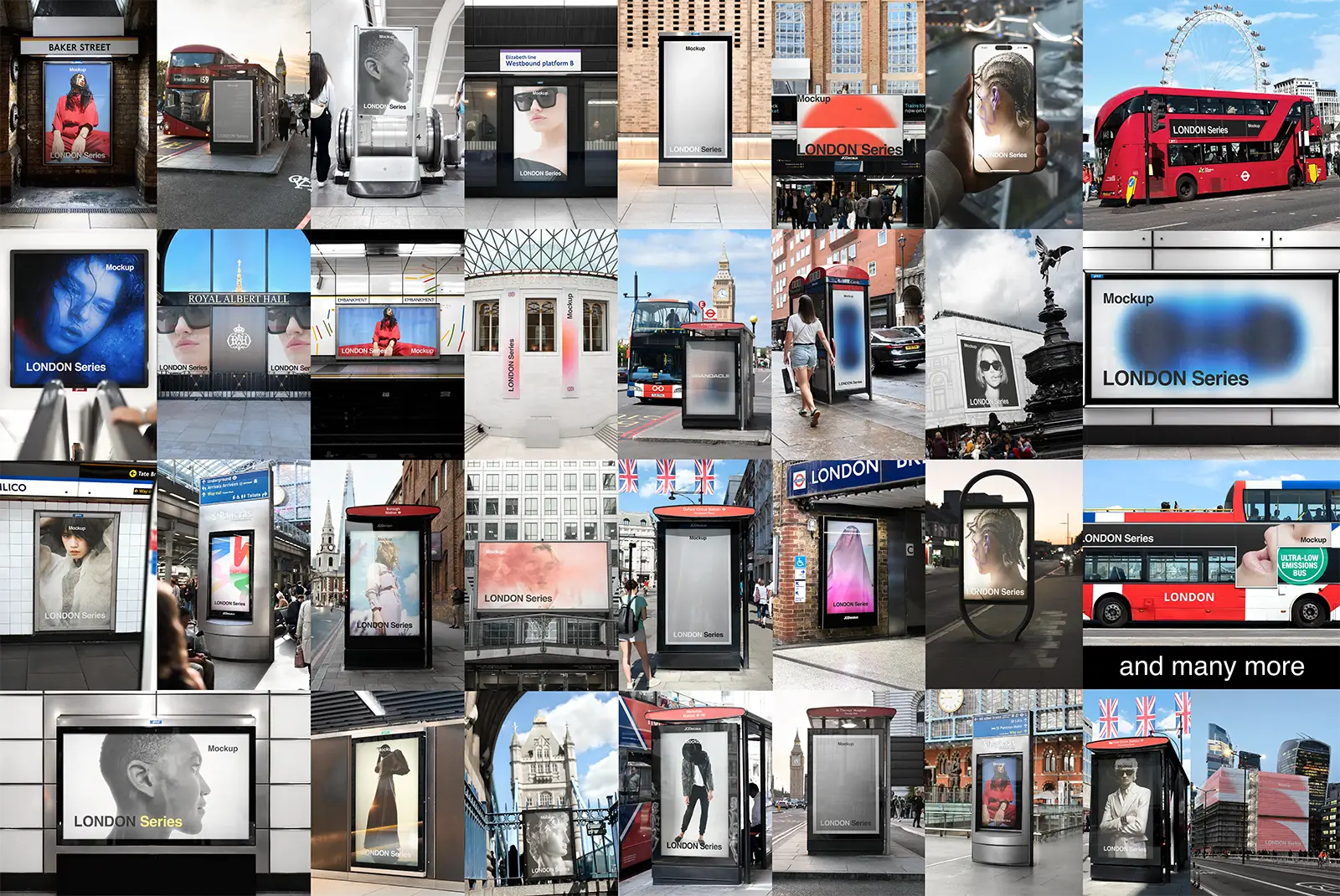 LONDON COLLECTION MOCKUPS BUNDLE - Brandacle
