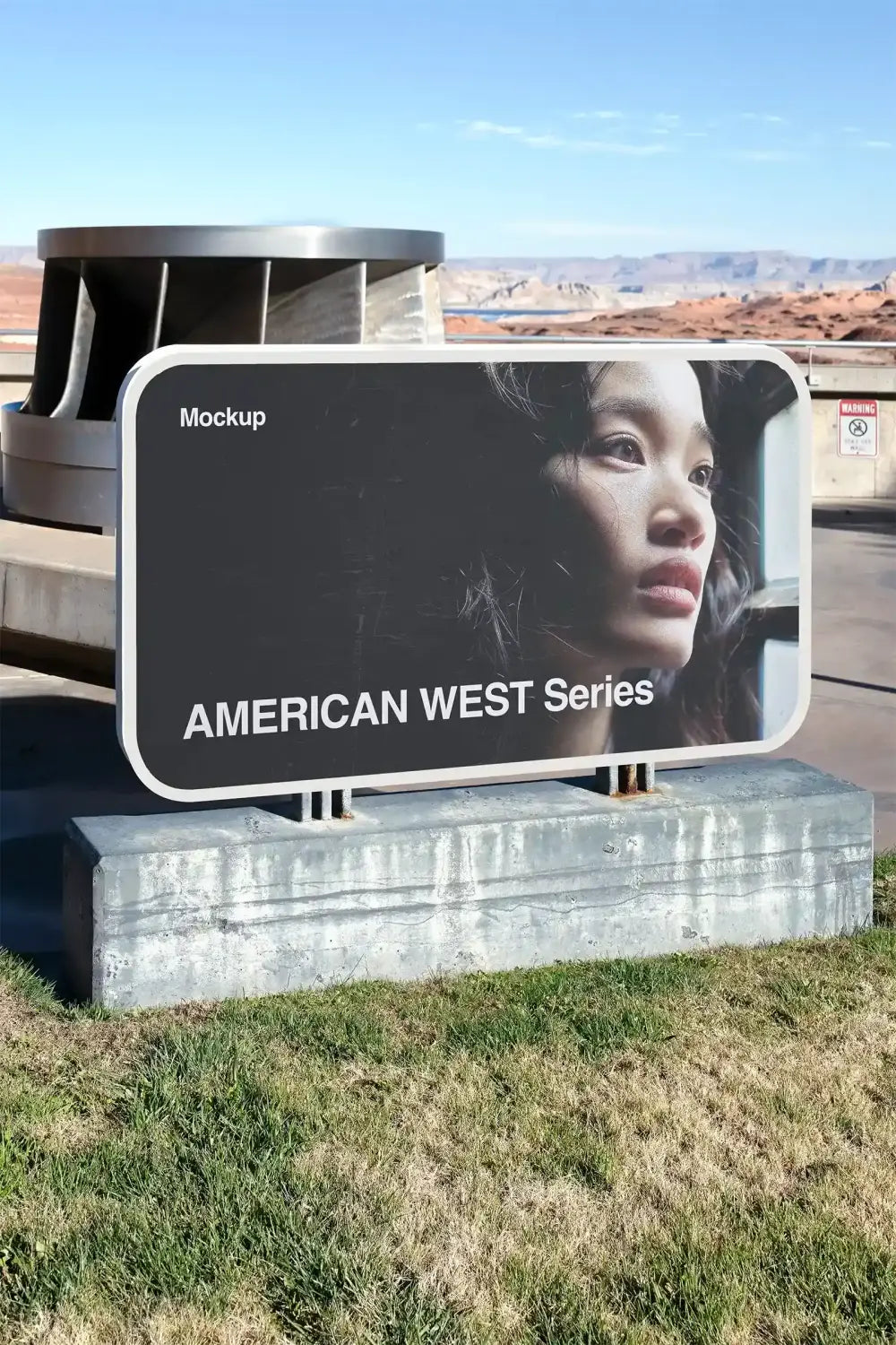 Billboard mockup in the American West. © BRANDACLE MOCKUPS 2026.