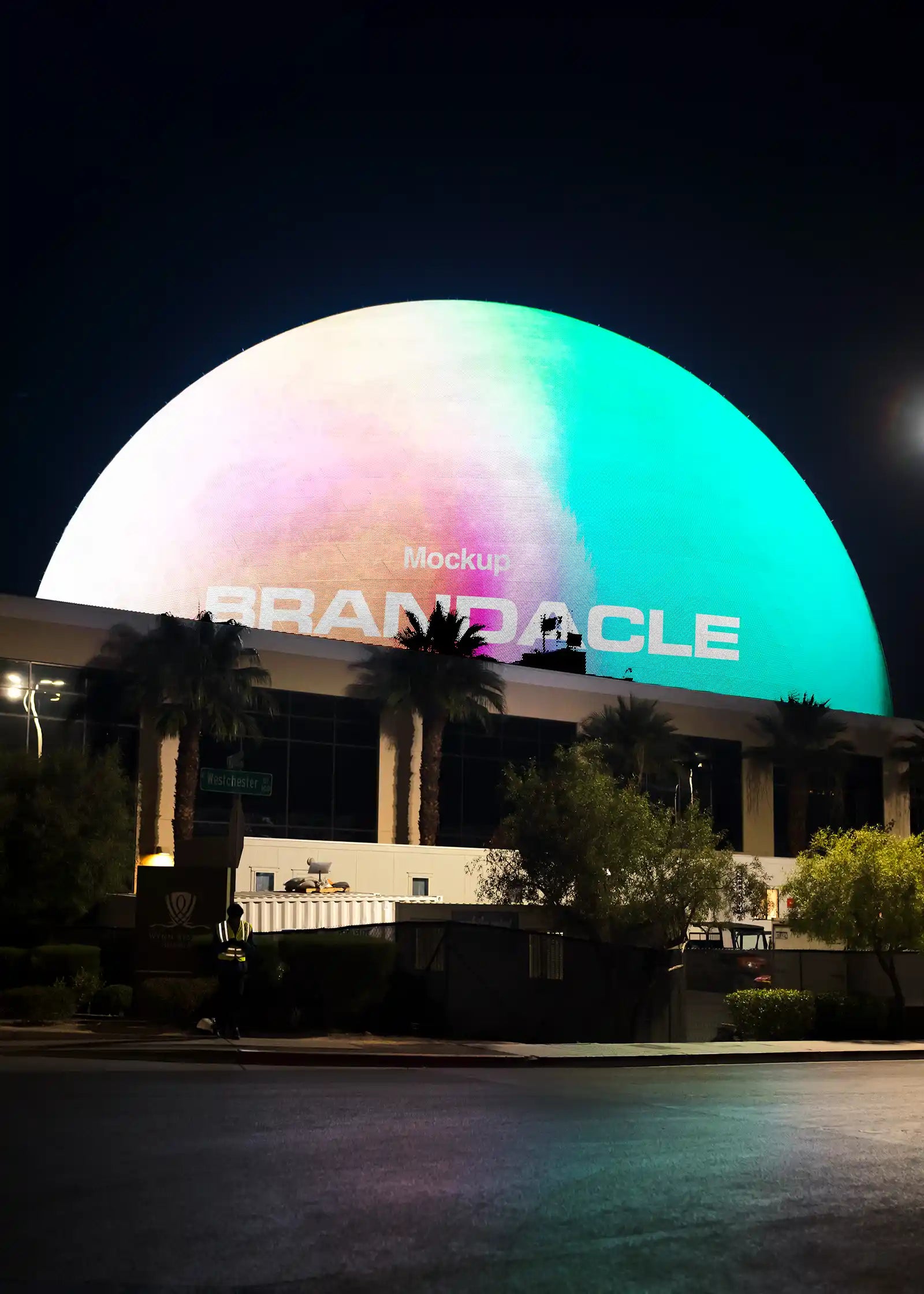 Las Vegas Sphere Mockup, Billboard, USA | US23WEST0646 - Brandacle