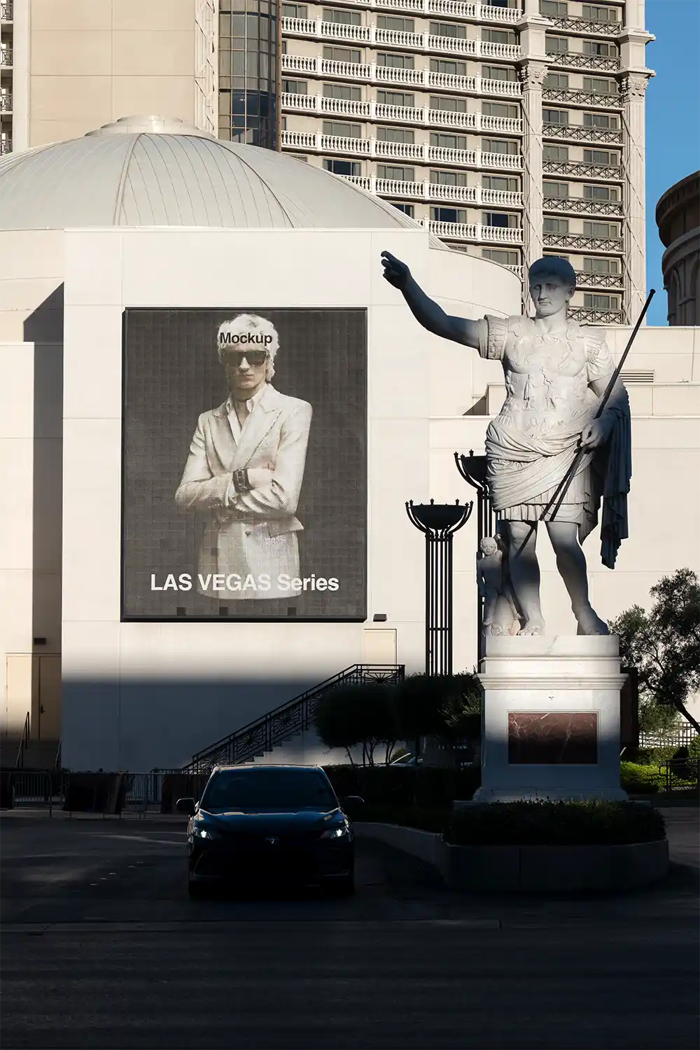 Billboard mockup in Las Vegas