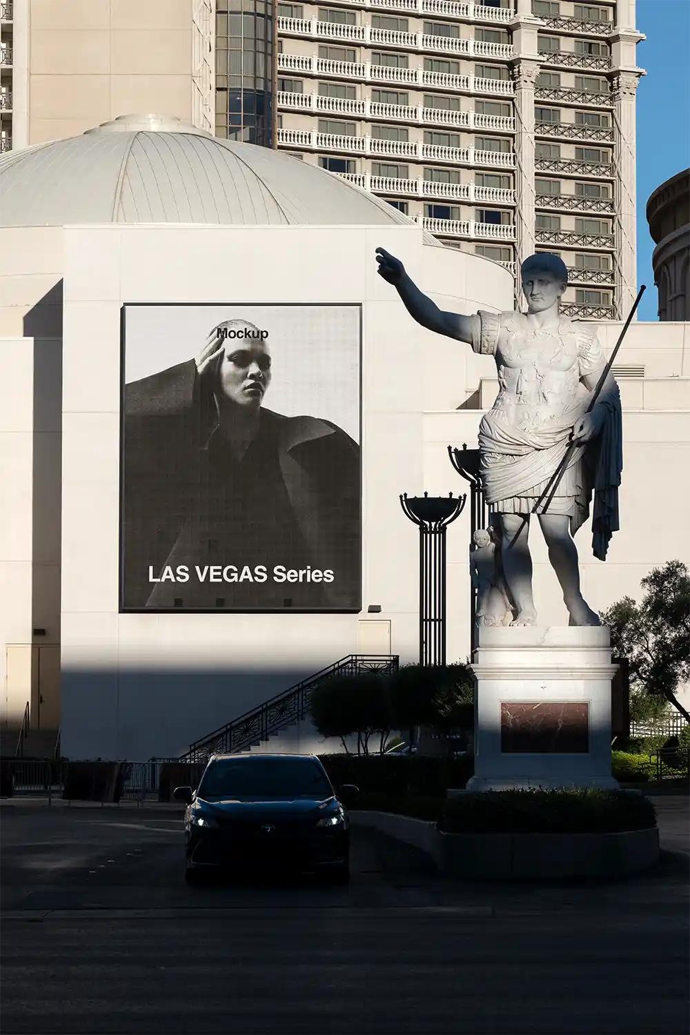 Billboard mockup in Las Vegas