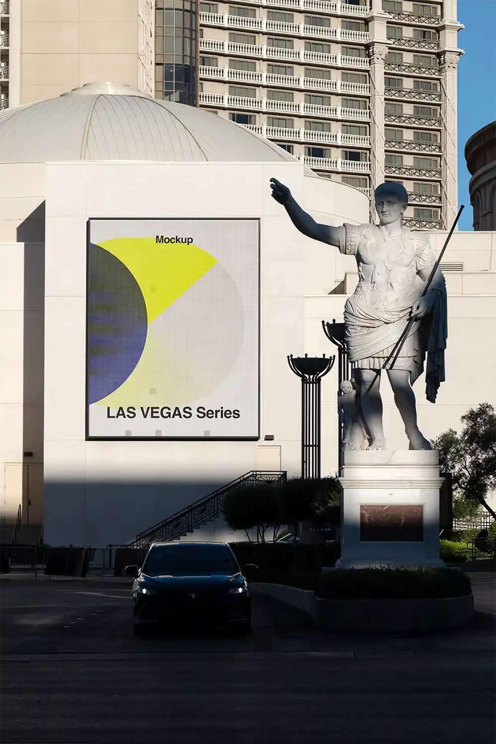 Billboard mockup in Las Vegas