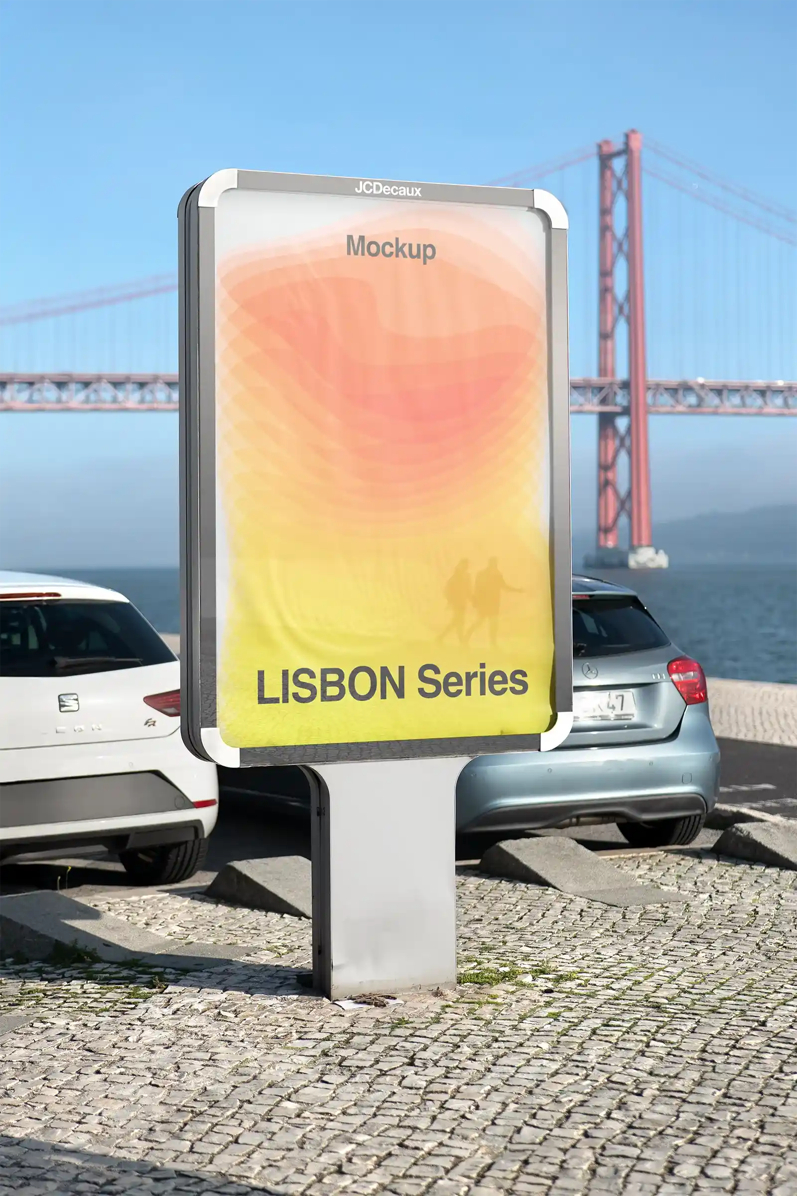 Poster mockup in Lisbon, Portugal