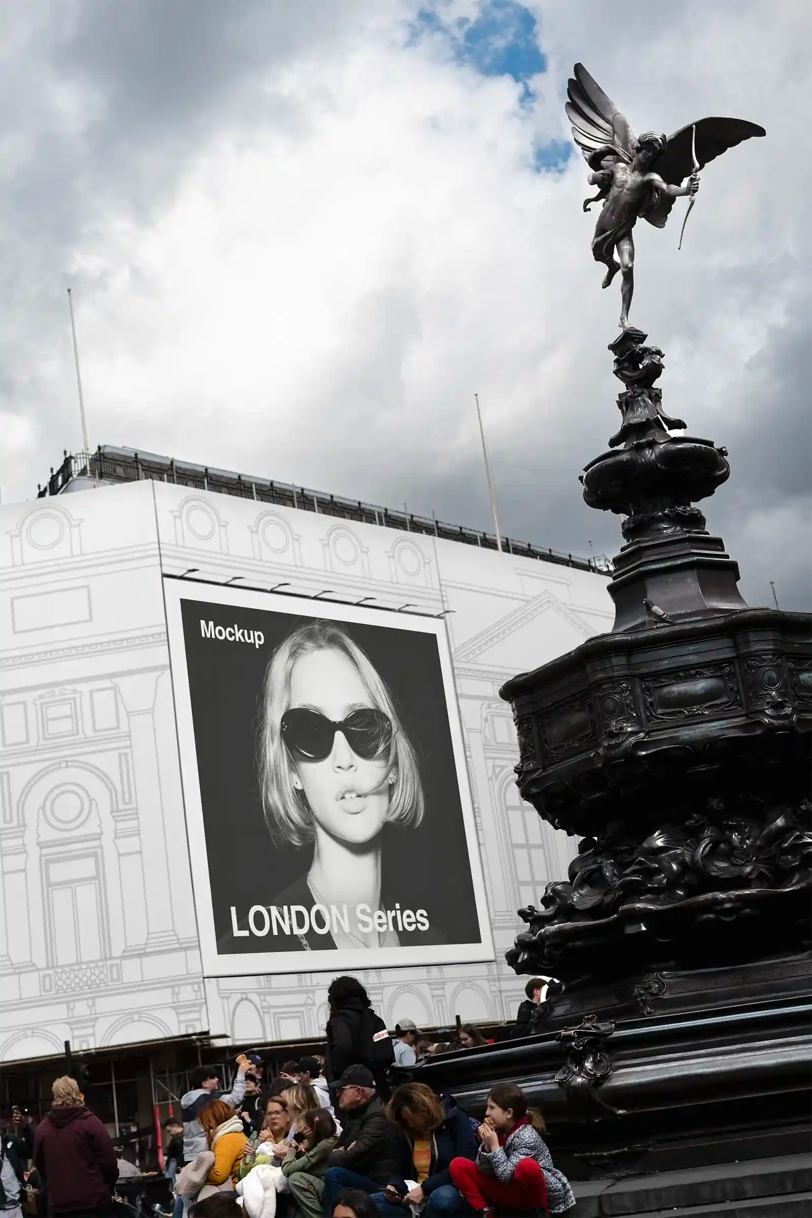 Banner mockup in London, UK. 