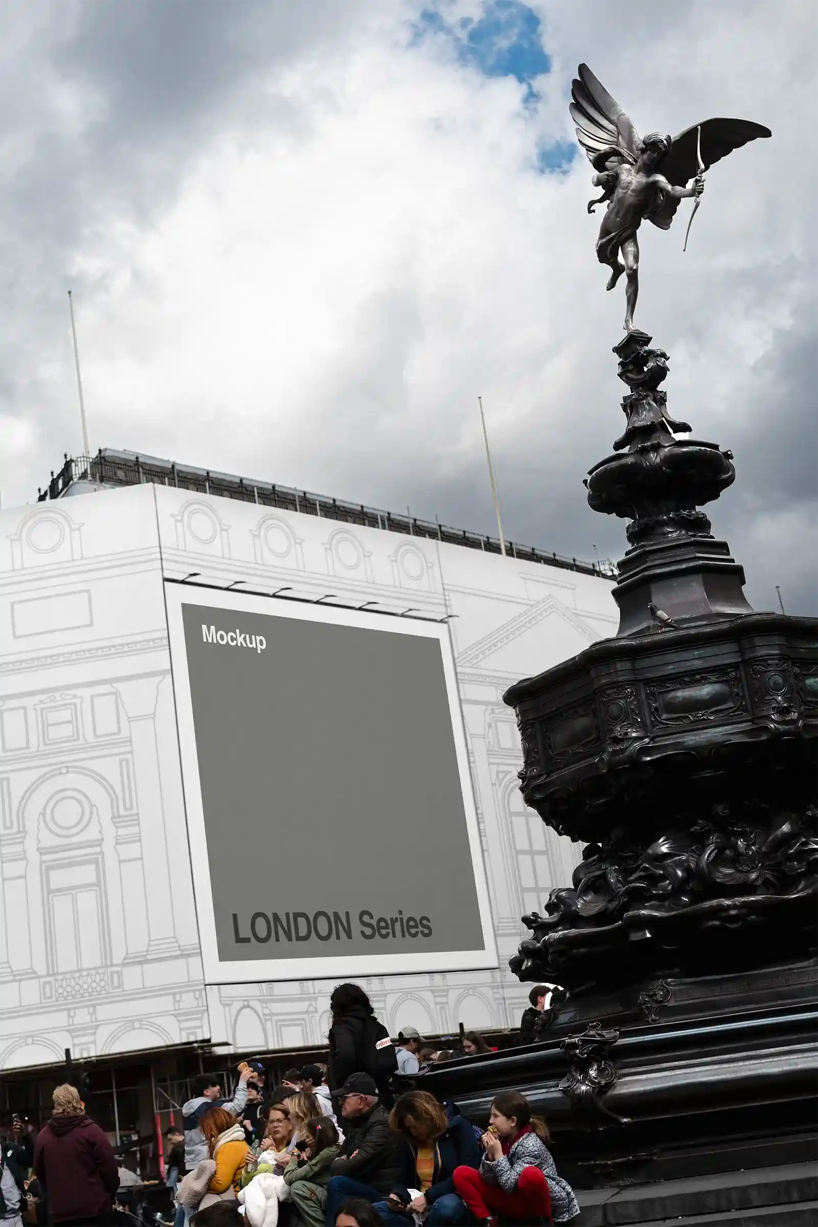 Banner mockup in London, UK. 