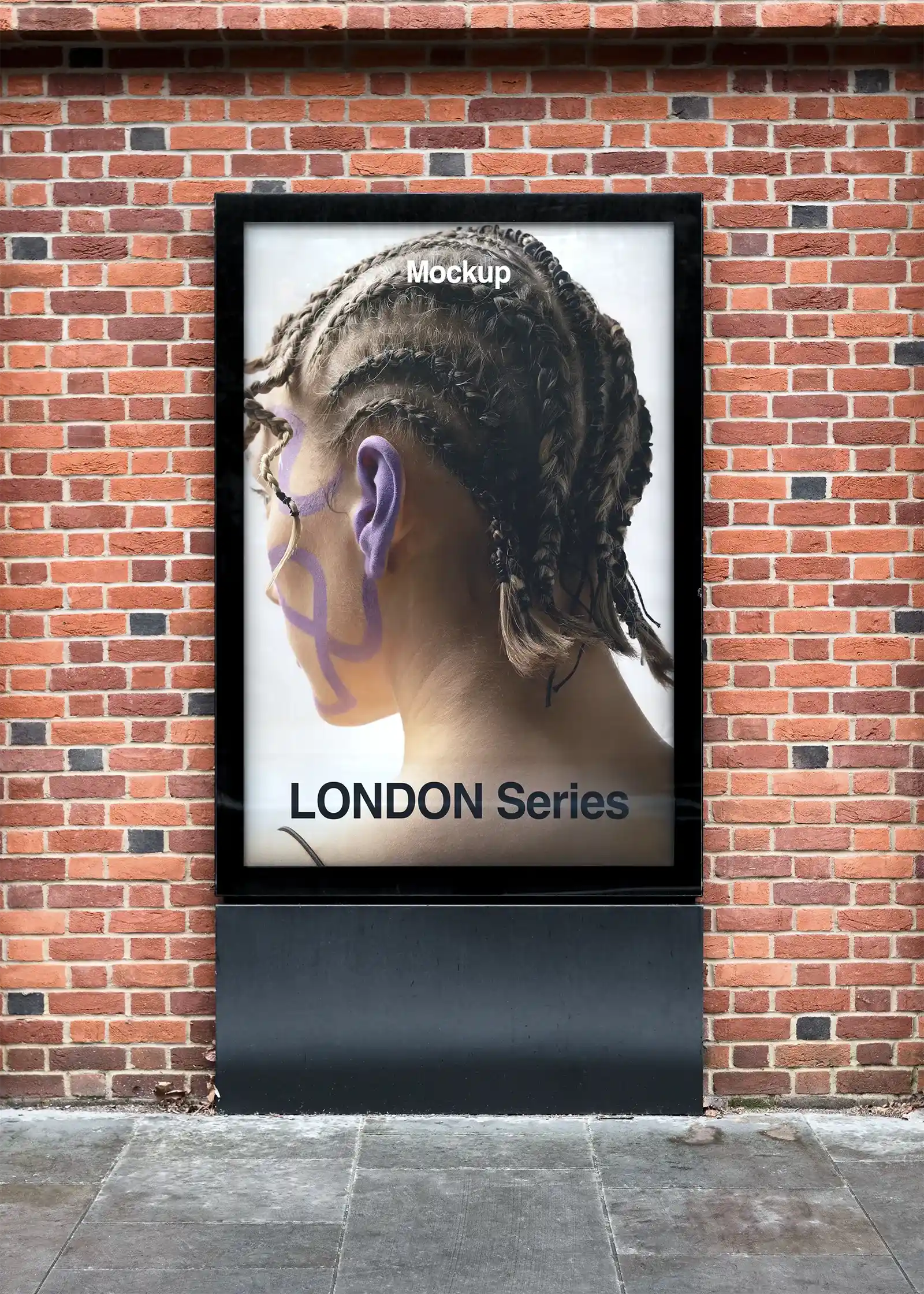 Digital billboard mockup in the London Undeground -  London Tube Poster Mockup - BRANDACLE