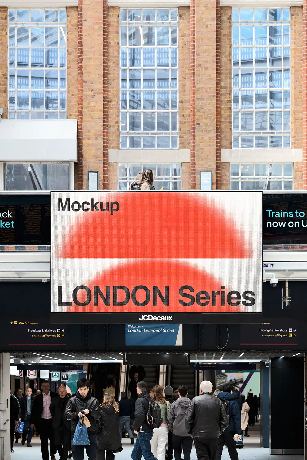 Billboard mockup in the London Underground (London Tube). © BRANDACLE MOCKUPS 2026