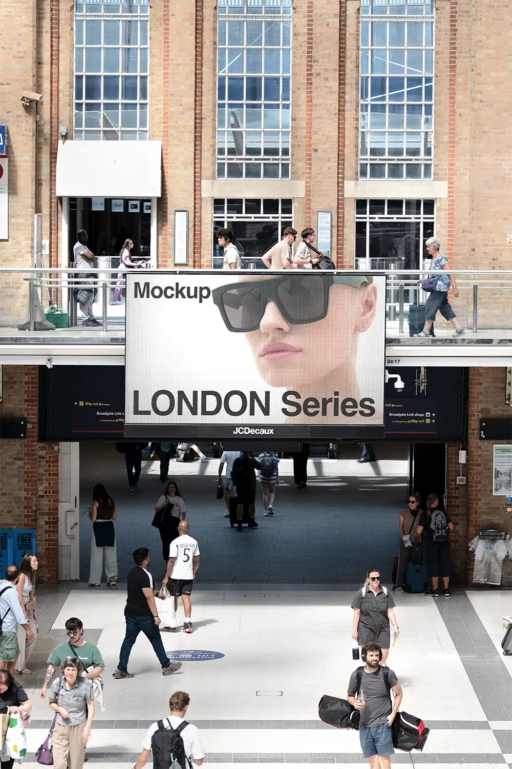 Billboard mockup in the London Underground (London Tube). © BRANDACLE MOCKUPS 2026