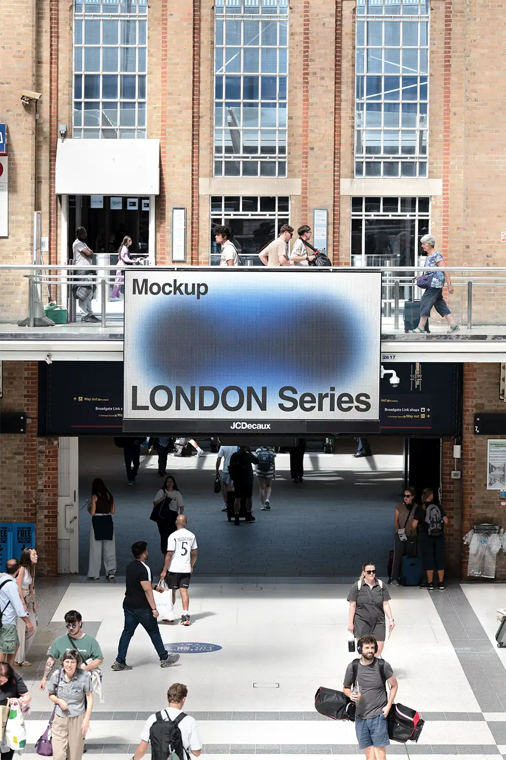 Billboard mockup in the London Underground (London Tube). © BRANDACLE MOCKUPS 2026