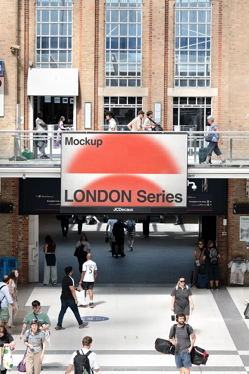 Billboard mockup in the London Underground (London Tube). © BRANDACLE MOCKUPS 2026