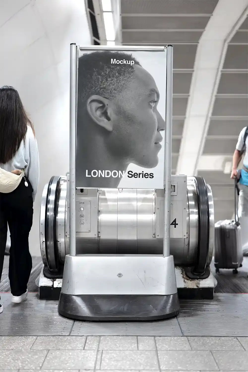 London Underground Poster Mockup PSD, London Tube, UK — Brandacle