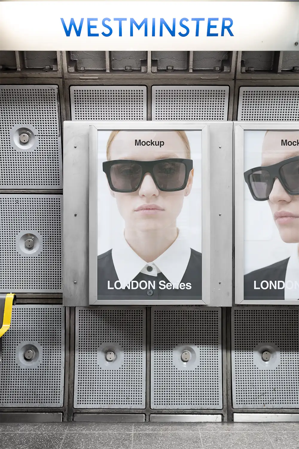 London billboard and Underground poster mockup PSD — Brandacle