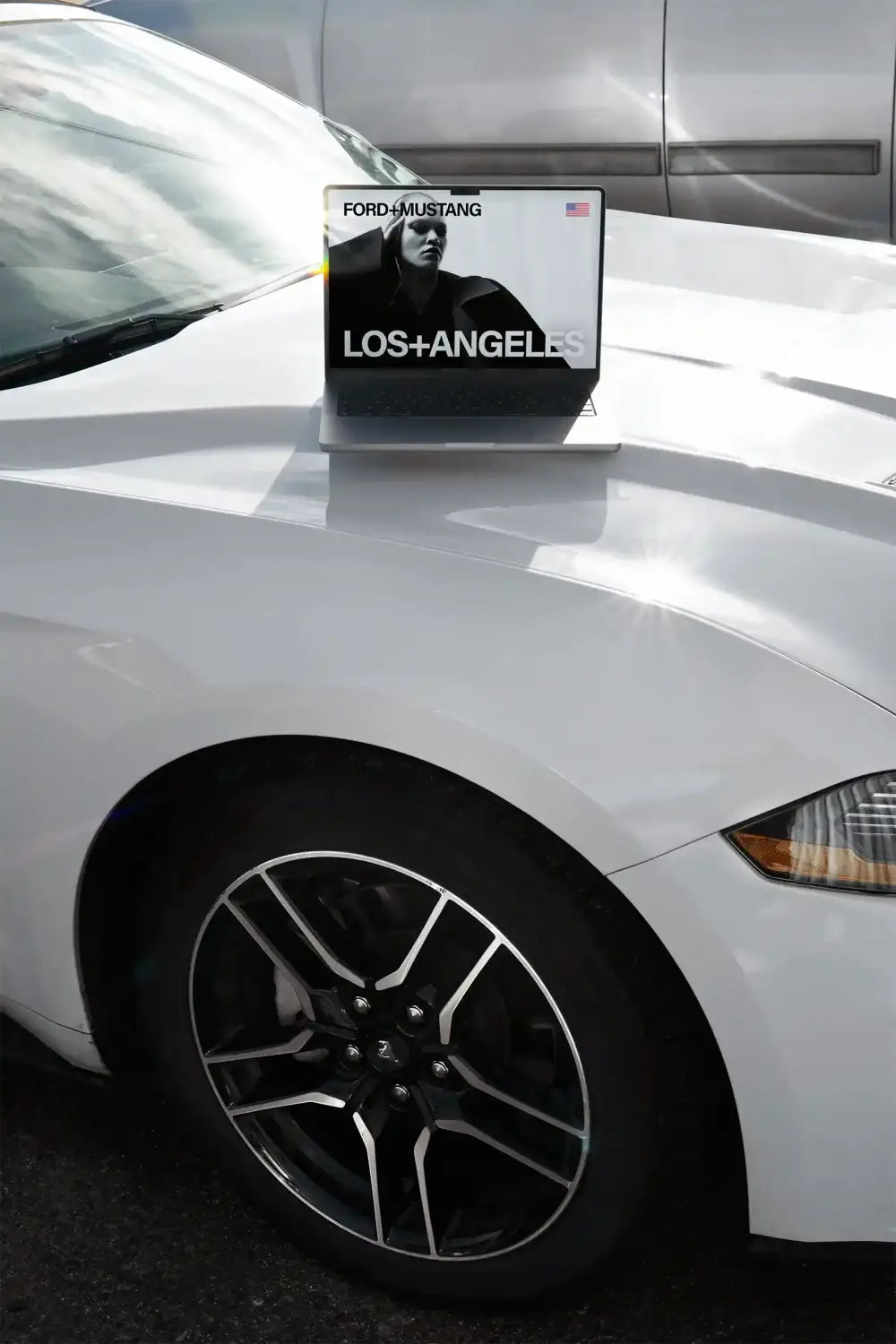 Los Angeles MacBook Laptop Mockup PSD, USA — Brandacle