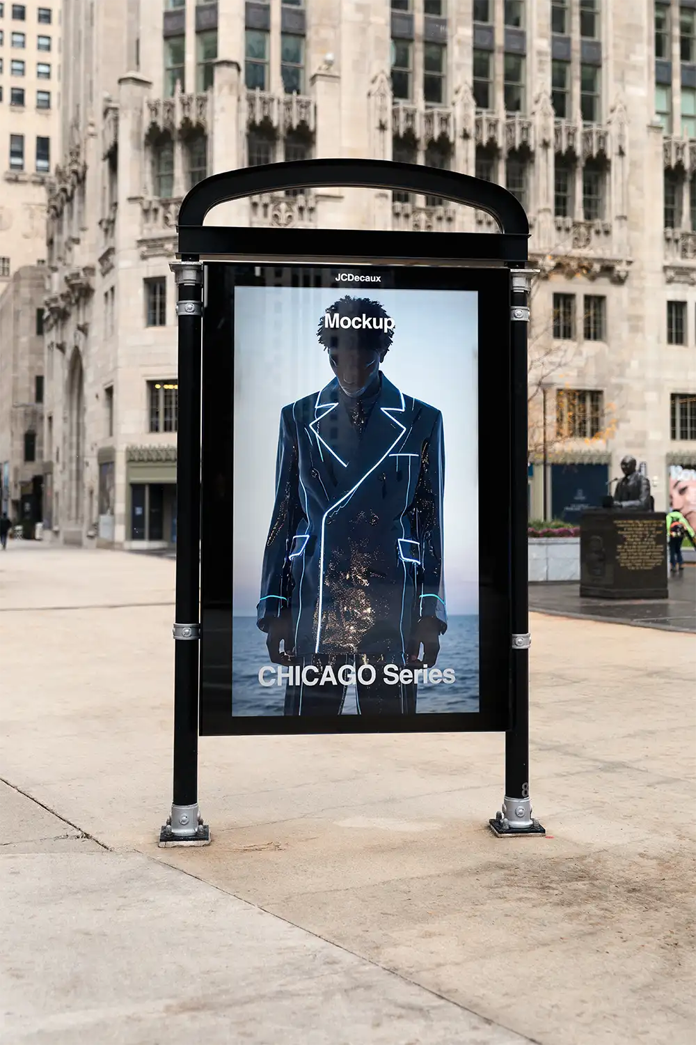 Billboard mockup in Chicago. © BRANDACLE MOCKUPS 2026. 