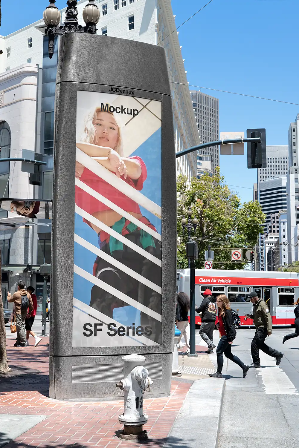Billboard mockup in San Francisco, California © BRANDACLE MOCKUPS 2026. 