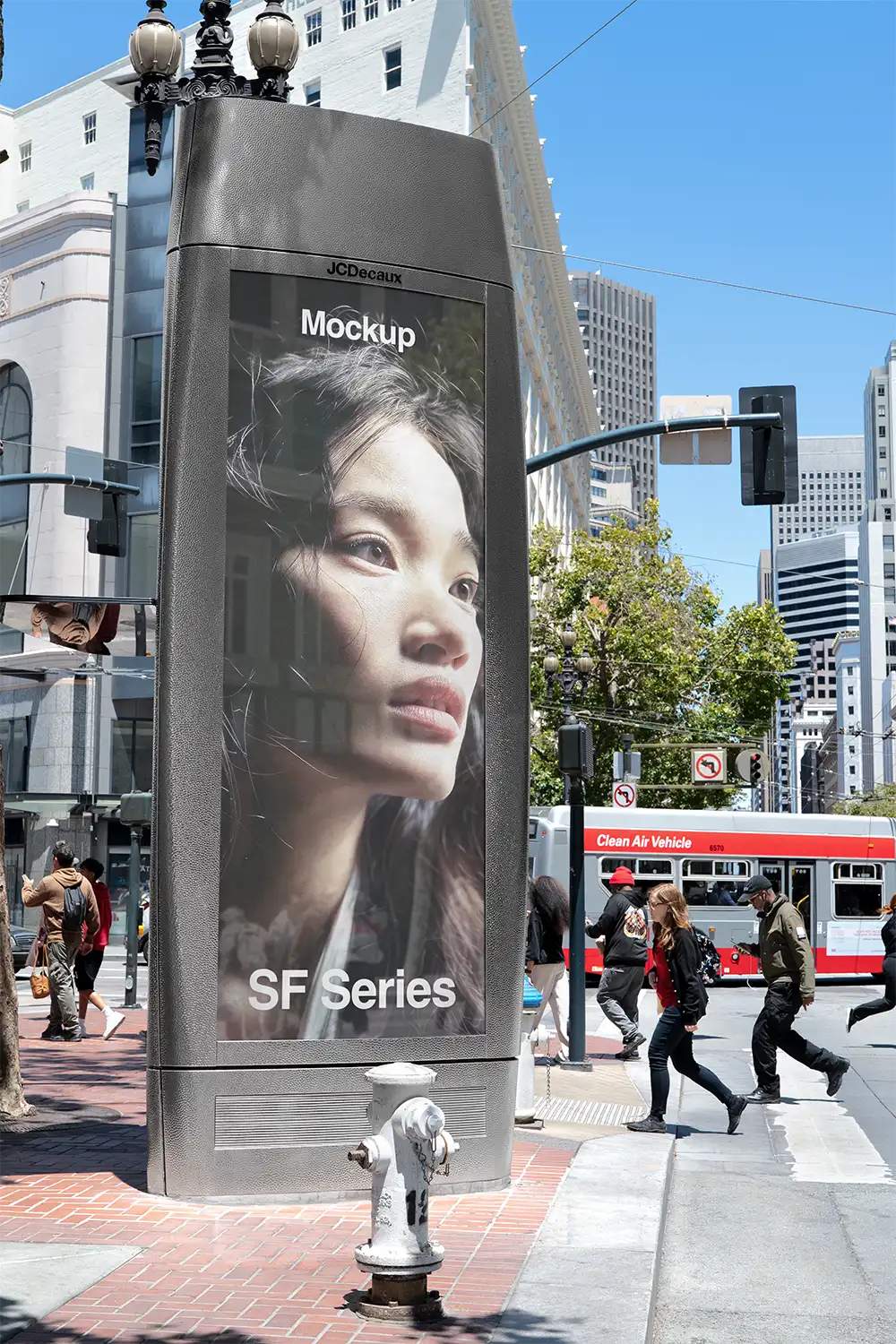 Billboard mockup in San Francisco, California © BRANDACLE MOCKUPS 2026.