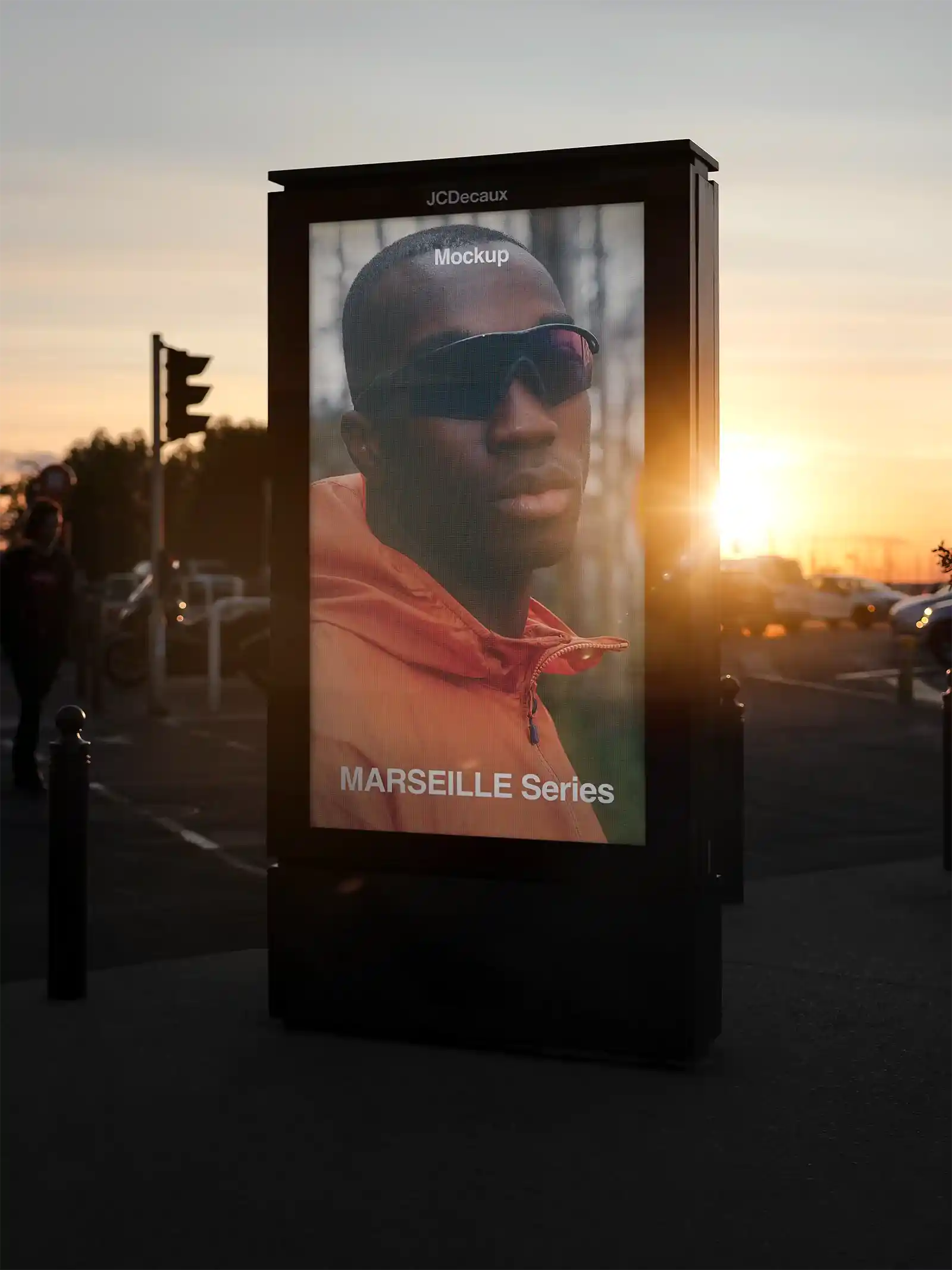 Billboard mockup in Marseille, France. 