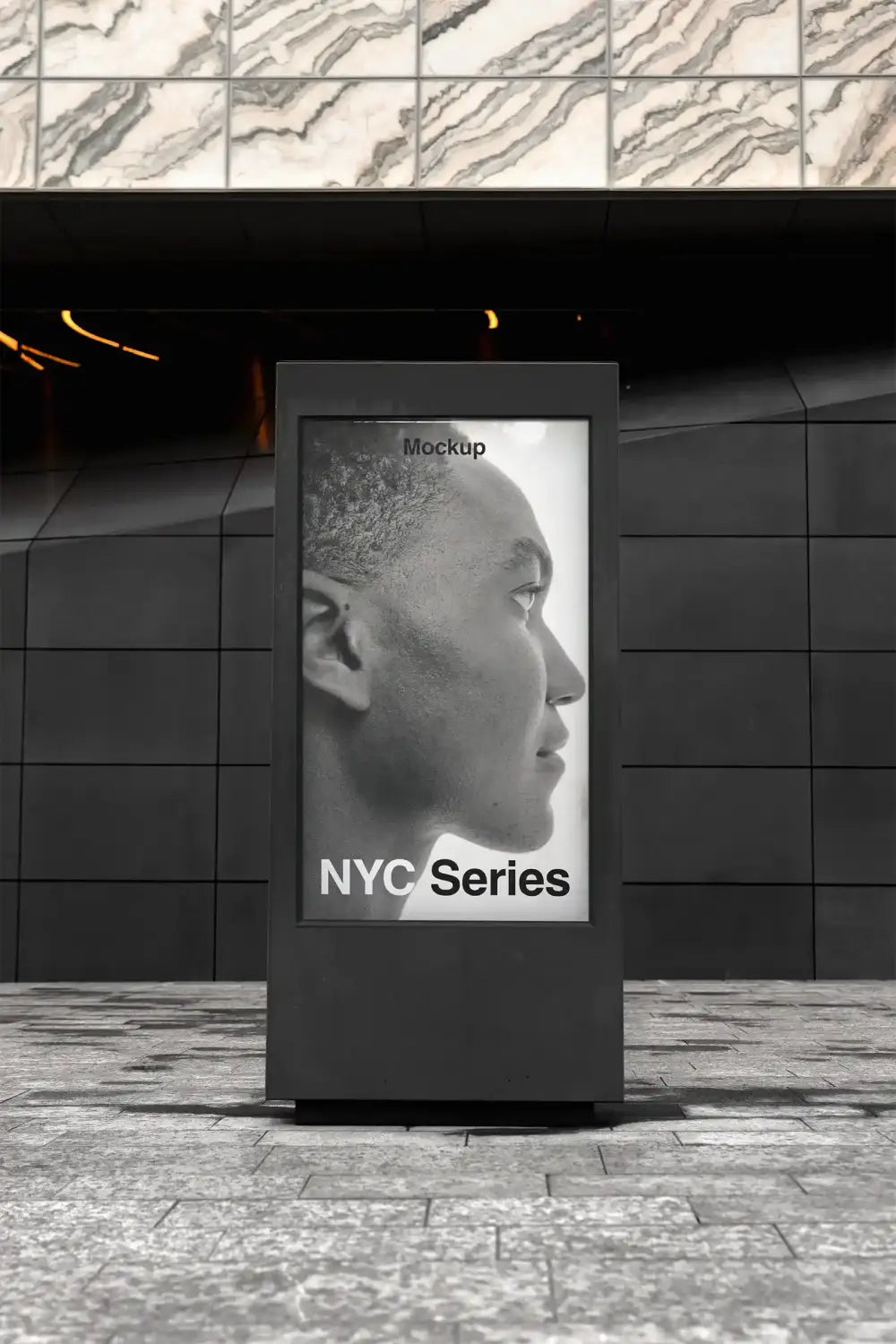 Poster mockup in Manhattan, New York. © BRANDACLE MOCKUPS 2026. 