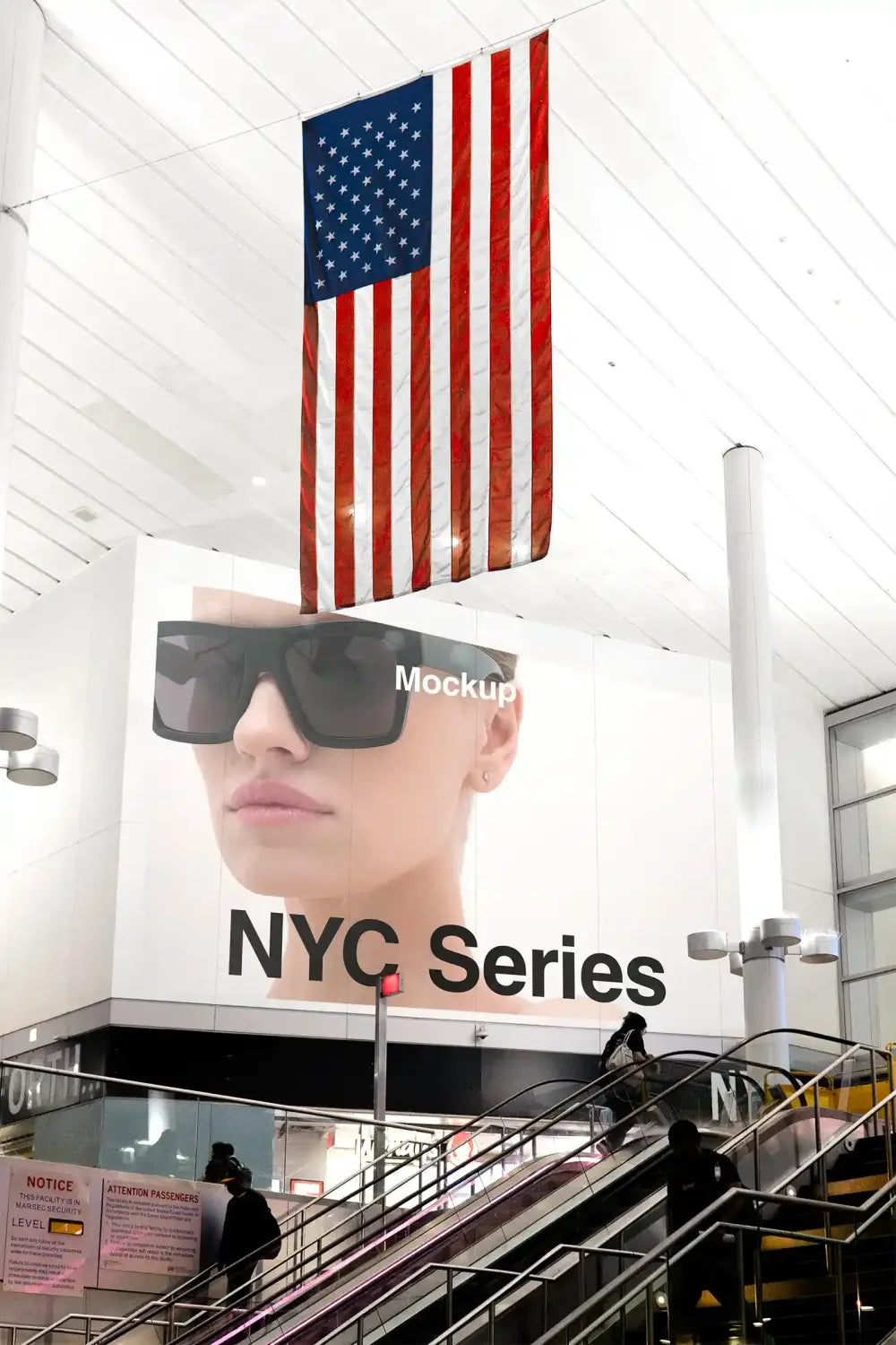 Poster mockup in Manhattan, New York © BRANDACLE MOCKUPS 2026. 