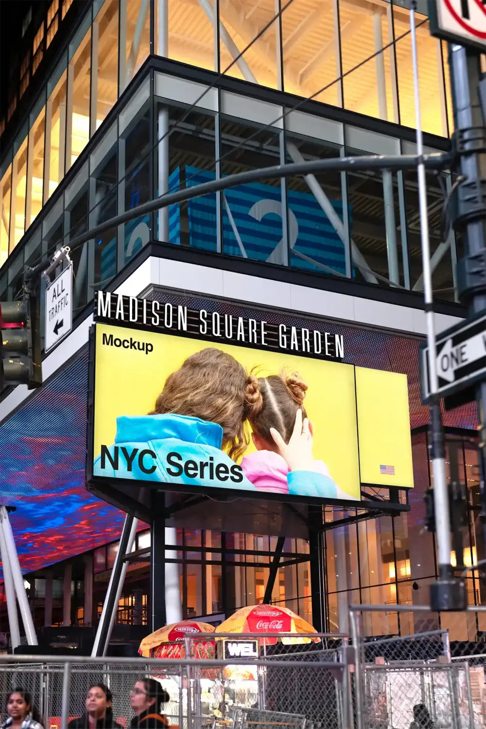 Poster Mockup in New York Manhattan, © BRANDACLE MOCKUPS 2026