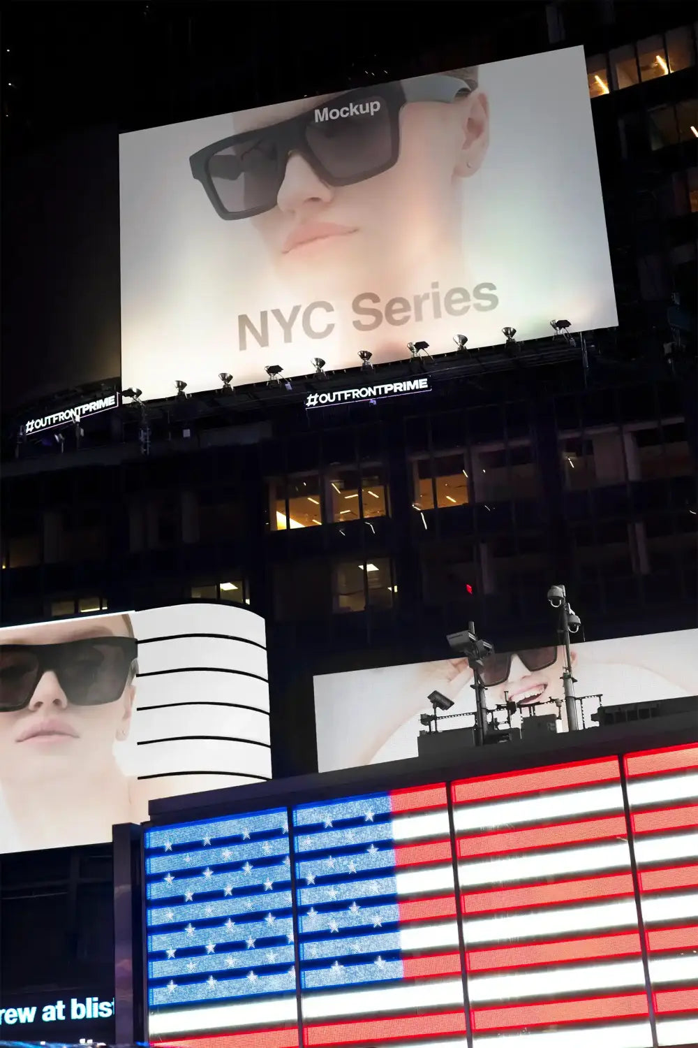 People on mockup in Times Square in Manhattan, New York. © BRANDACLE MOCKUPS 2026. 