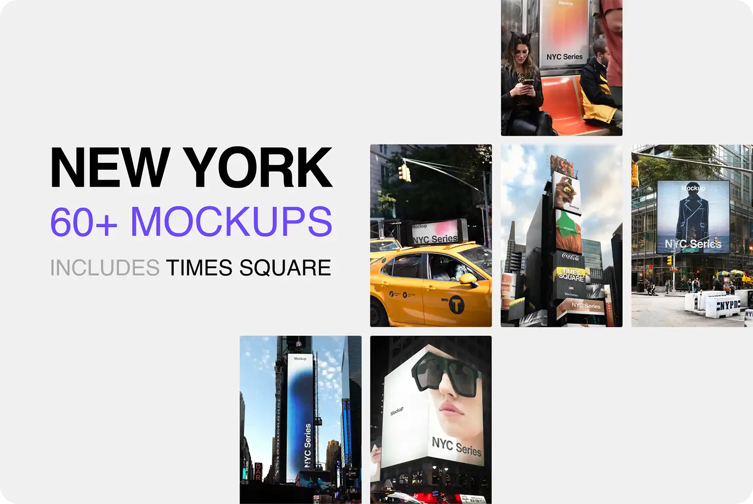 NEW YORK & TIMES SQUARE COLLECTION MOCKUPS BUNDLE - Brandacle