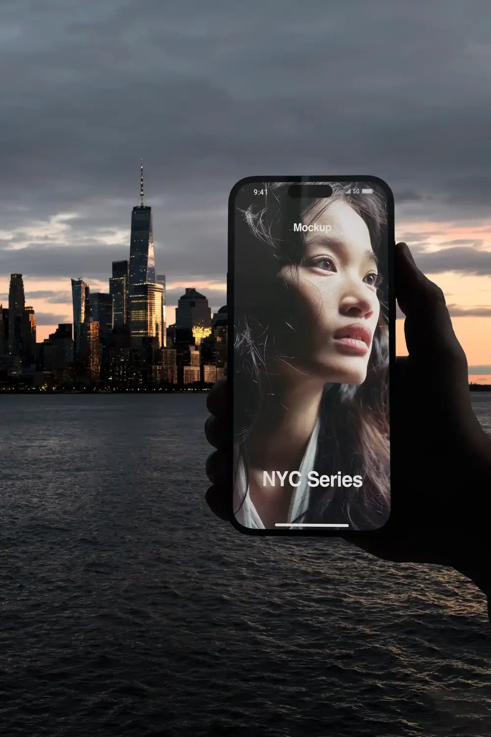 iPhone mockup in Manhattan, New York © BRANDACLE MOCKUPS 2026. 