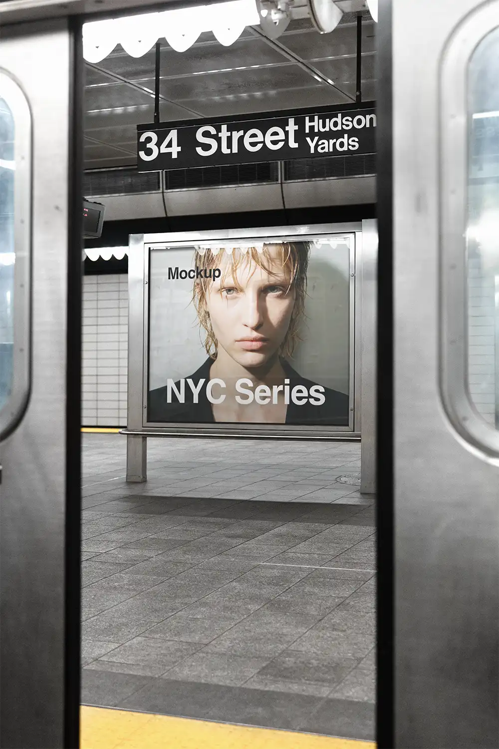 NYC Subway Poster Mockup PSD, New York, USA — Brandacle