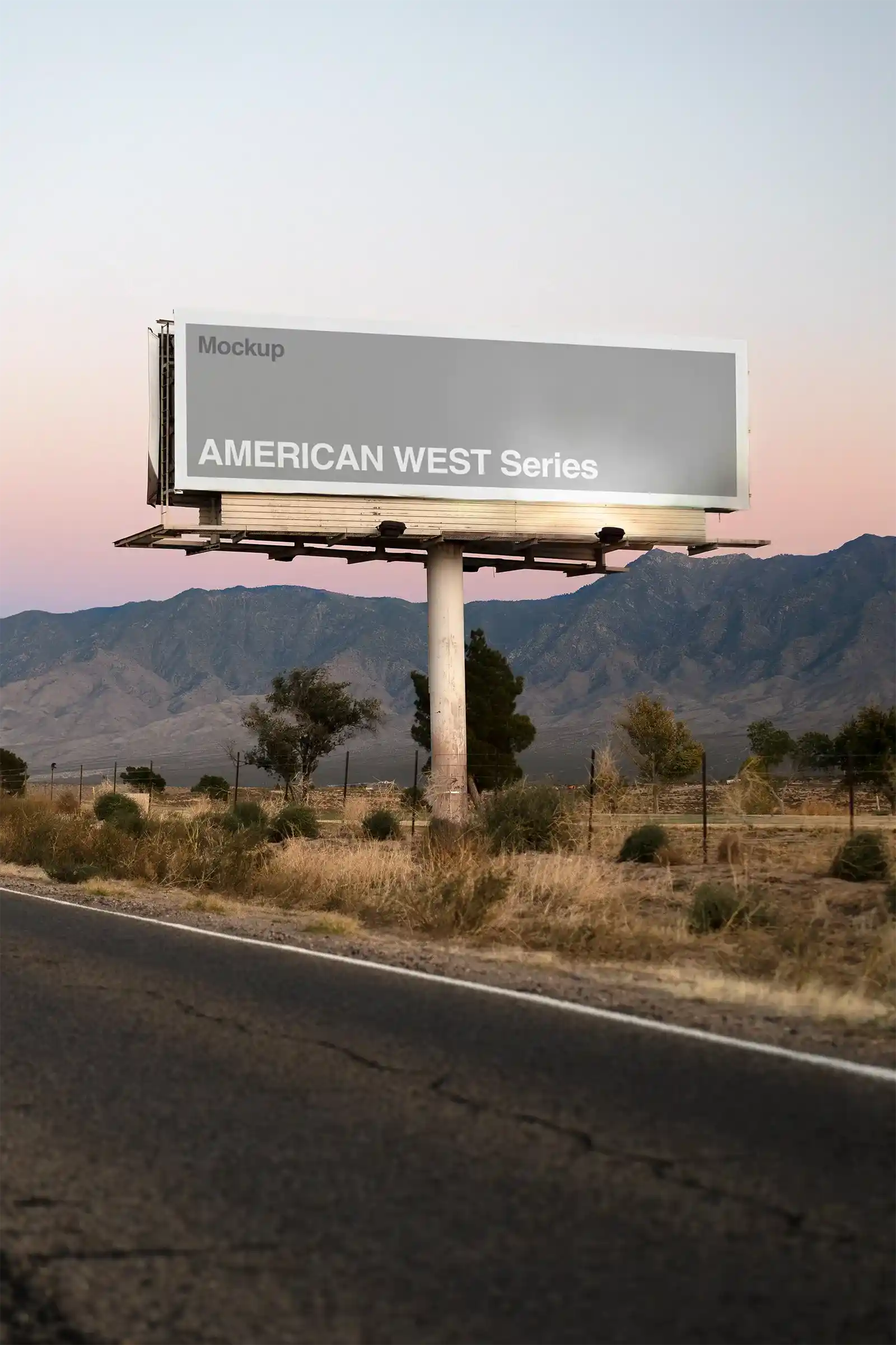 Nevada Desert Billboard Mockup, American West, USA | US23WEST0728 - Brandacle