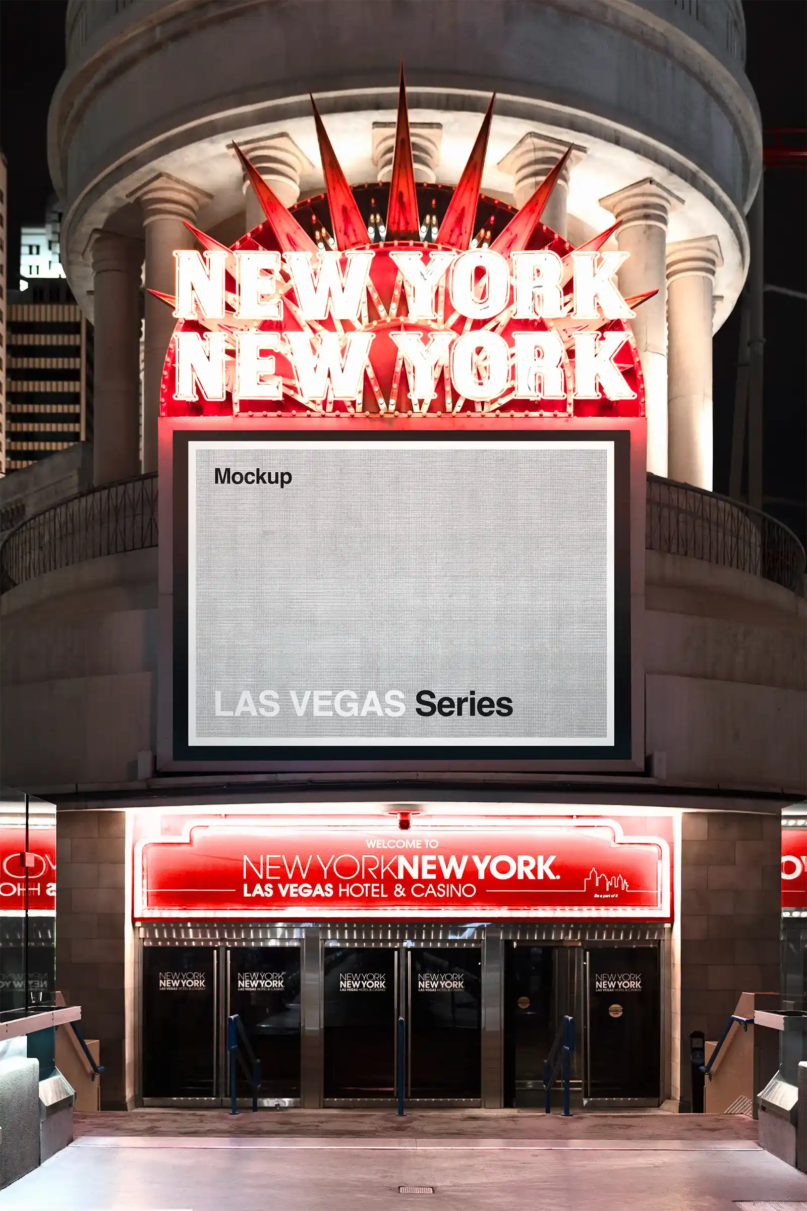 New York New York Casino, Las Vegas Billboard Mockup, USA | US23WEST0539 - Brandacle