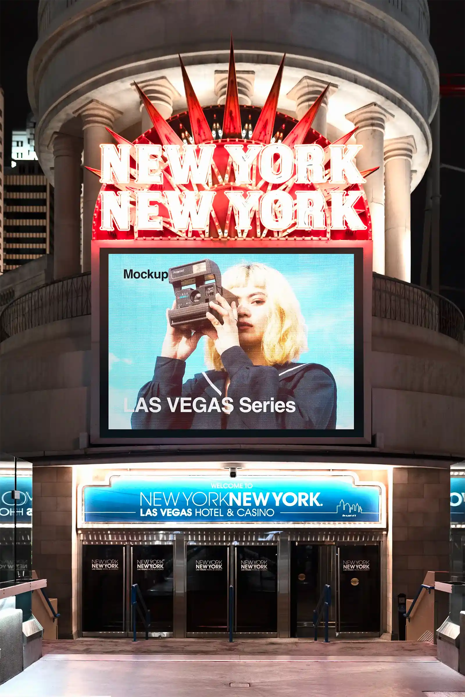 New York New York Casino, Las Vegas Billboard Mockup, USA | US23WEST0539 - Brandacle