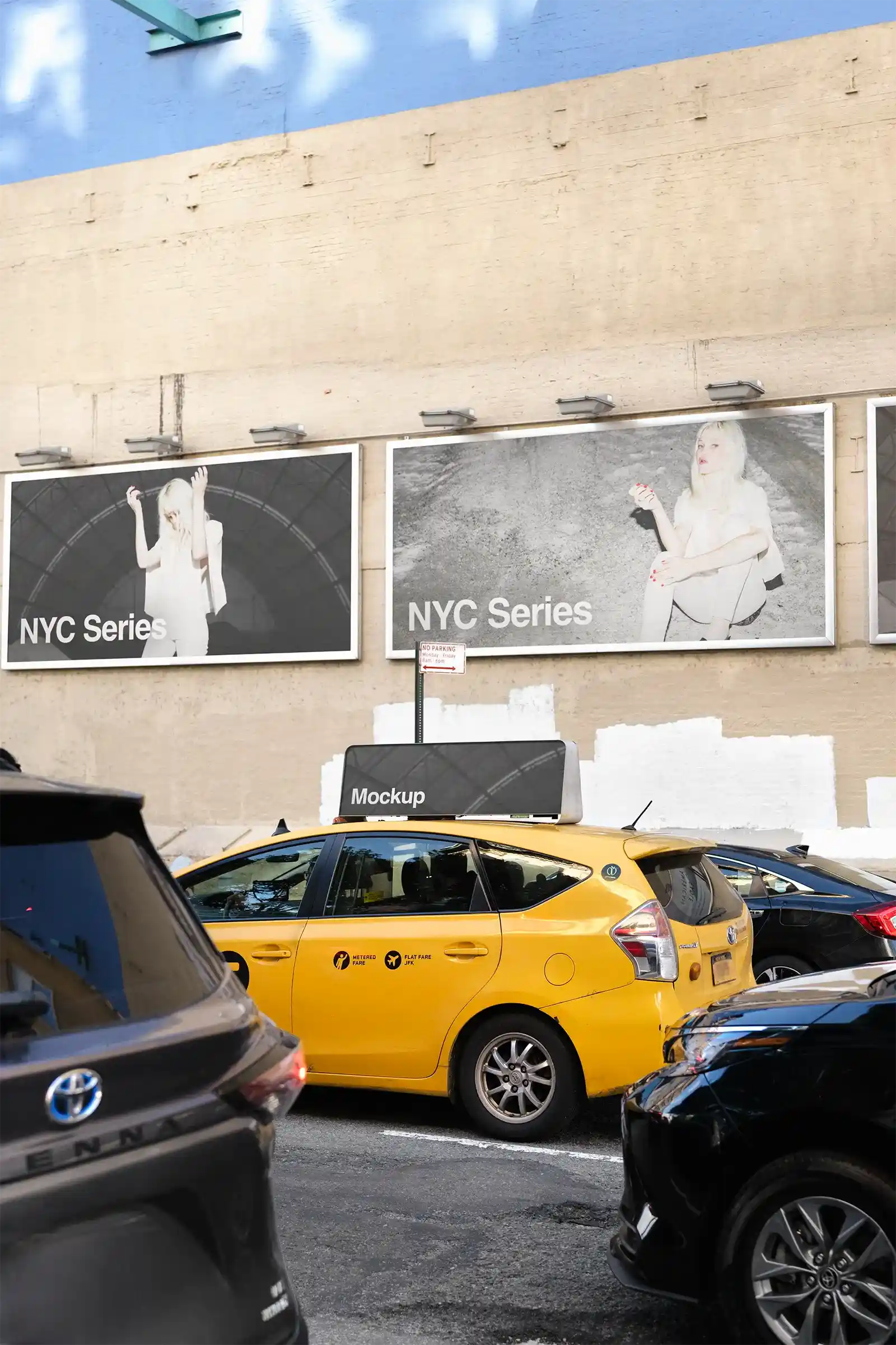 Billboard mockup in New York, United States