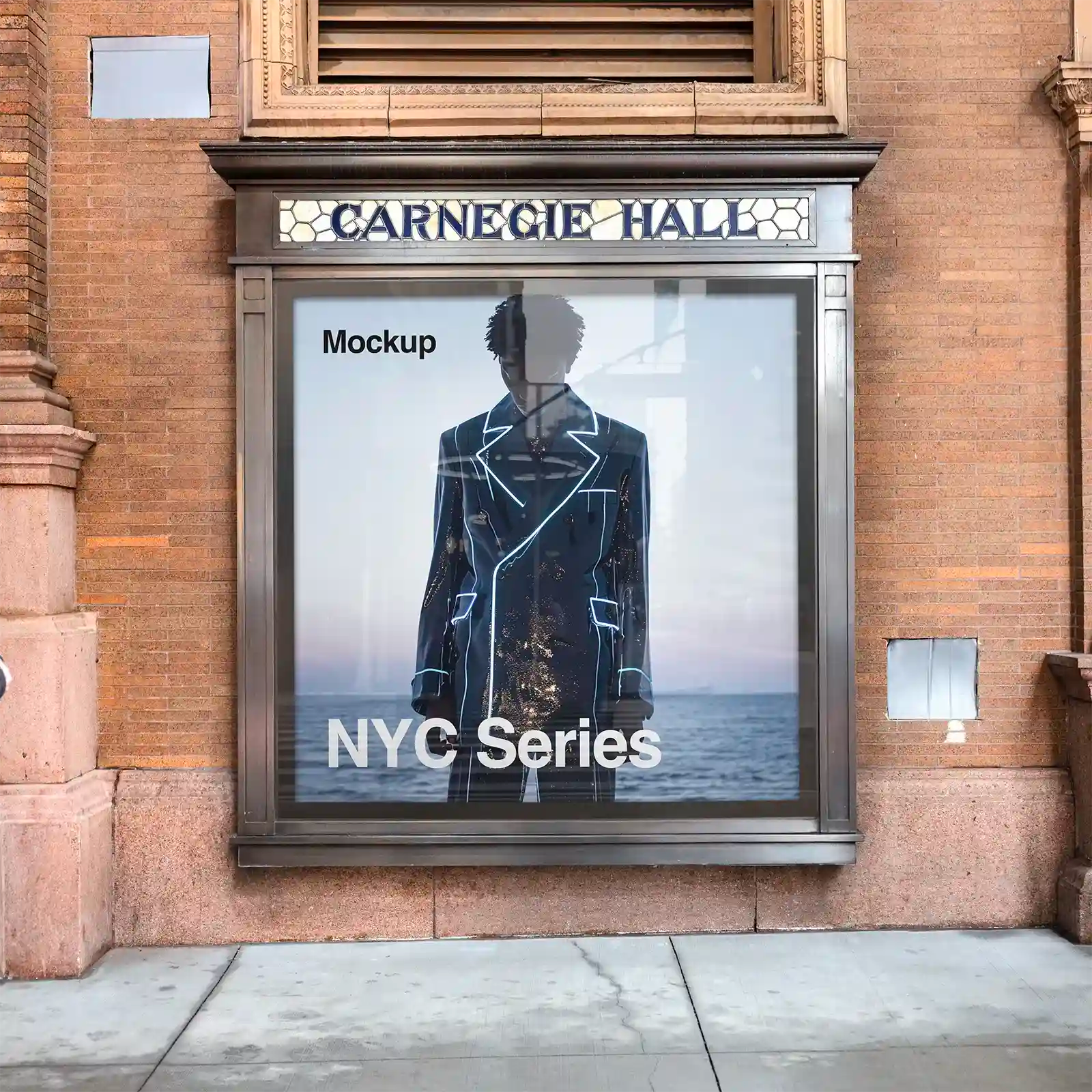 Billboard mockup in New York, United States. PSD Mockup on Photoshop for your design 2