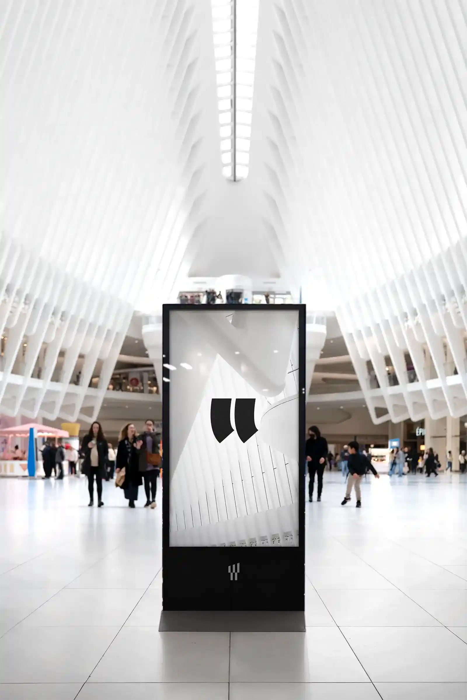 Billboard mockup in New York, United States. 