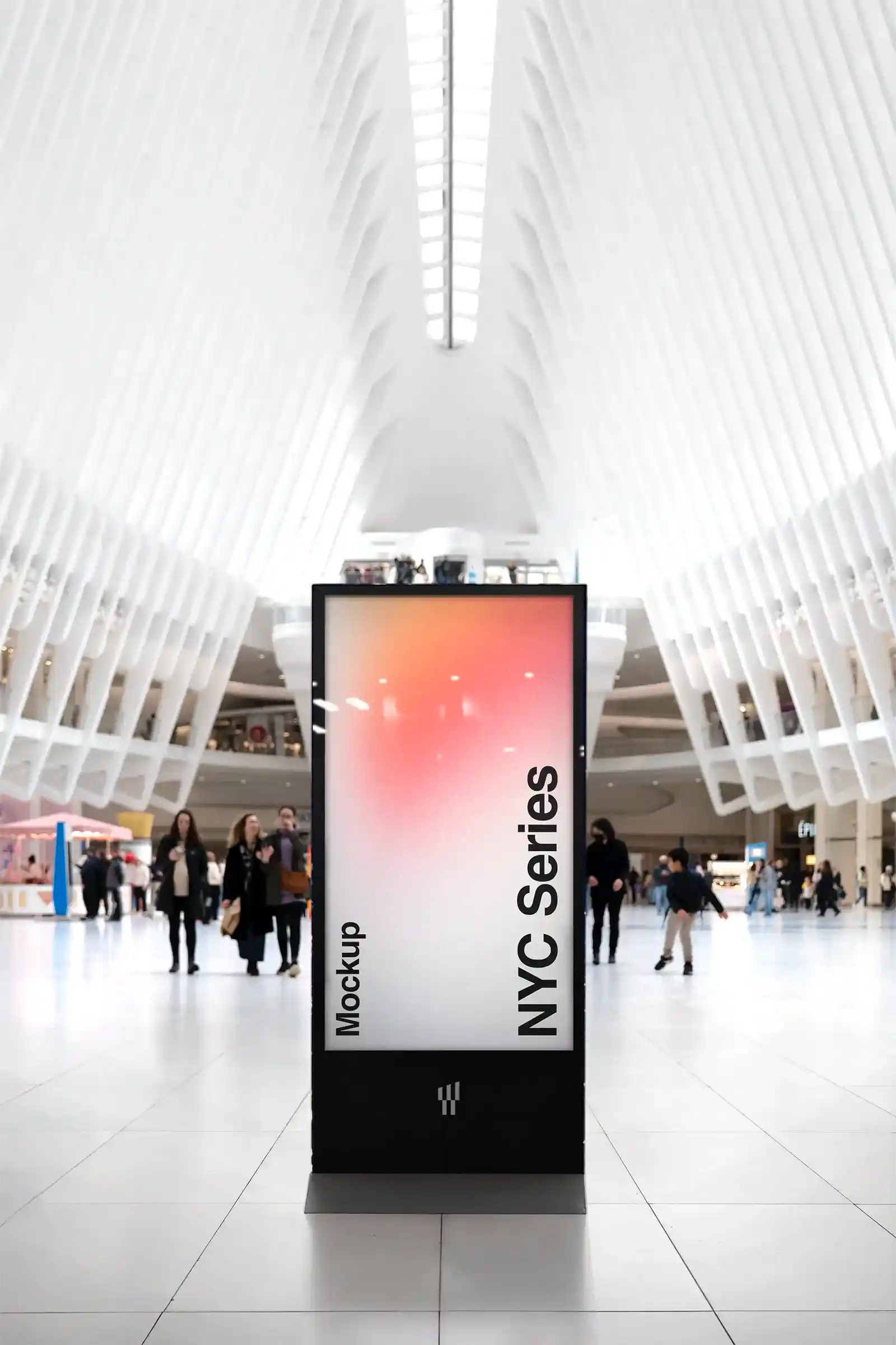Billboard mockup in New York, United States. 