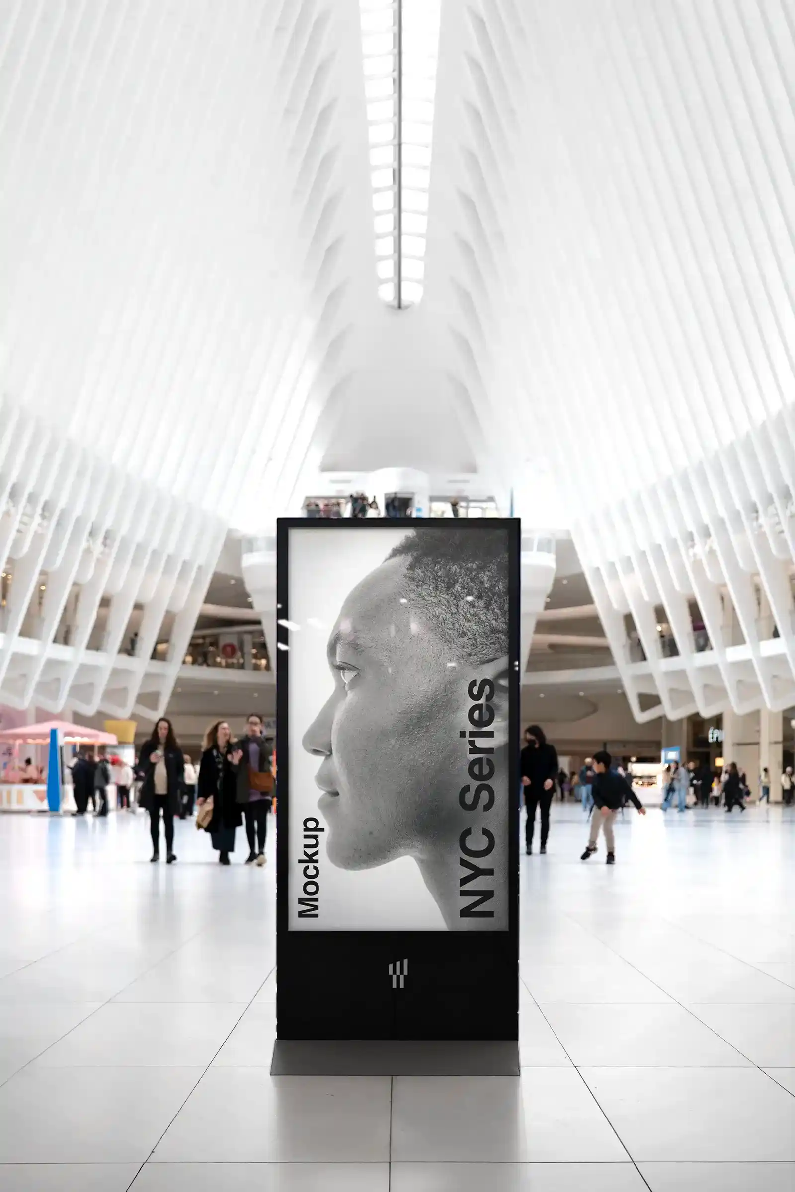 Billboard mockup in New York, United States. 